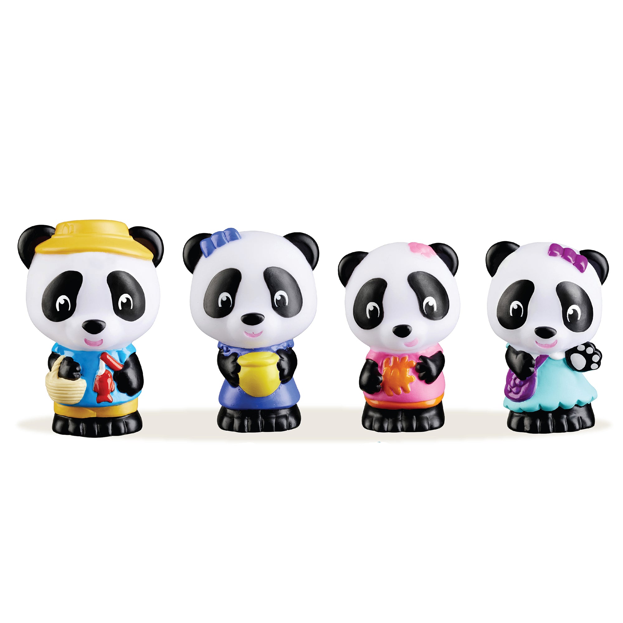Timber Tots Panda Family Playset - 4 Lovable Characters