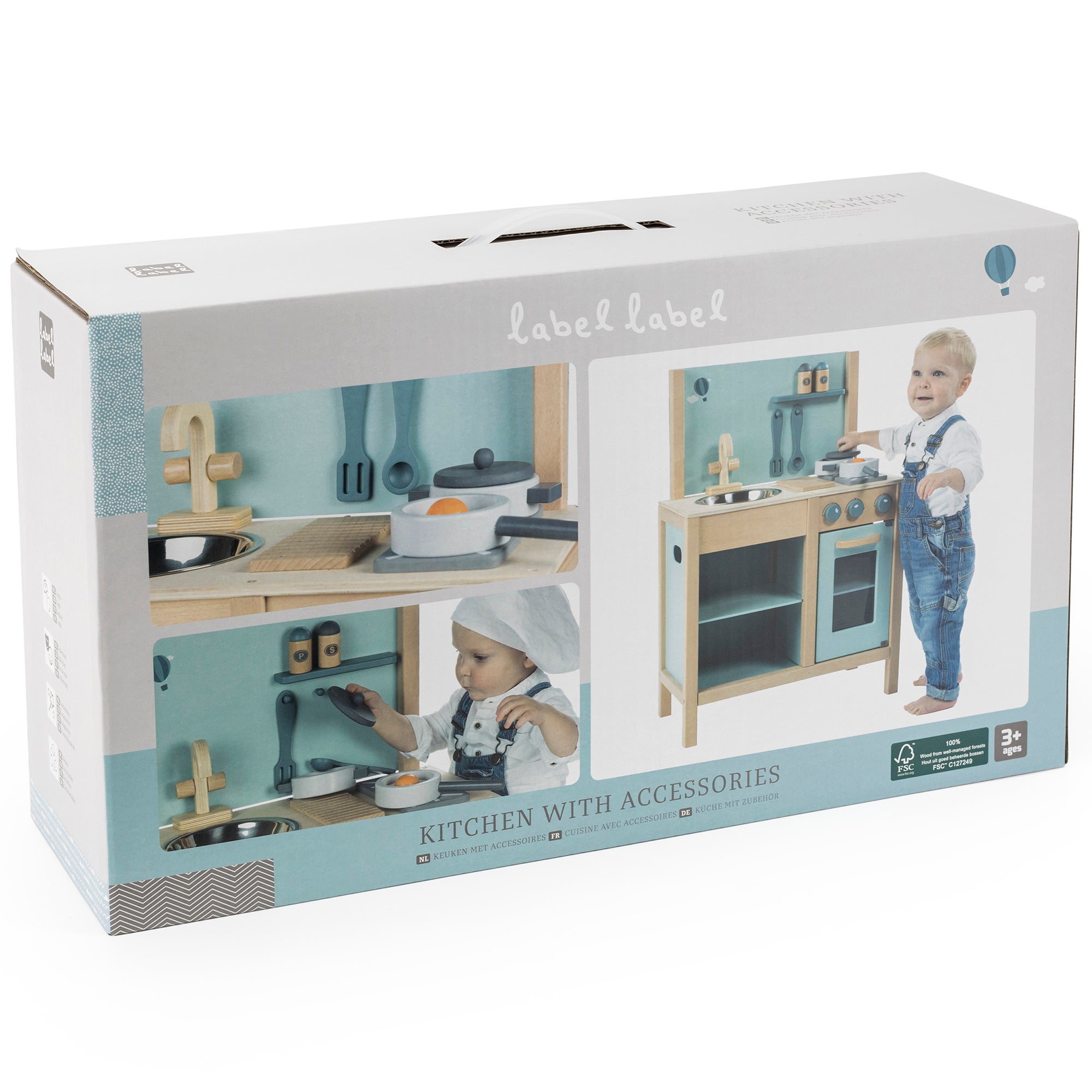 Wooden Play Kitchen: Green