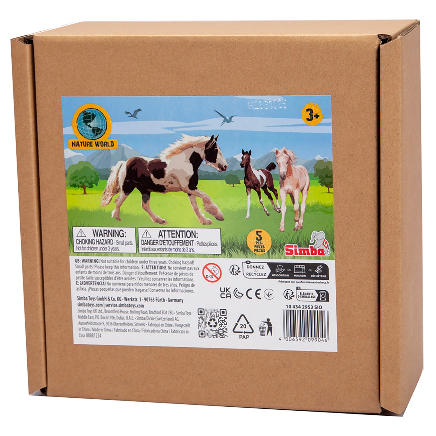 Alternative view of Simba Toys Foals Set 5 Horse Figurines - Realistic Collectible Toy Animals for Kids 3+