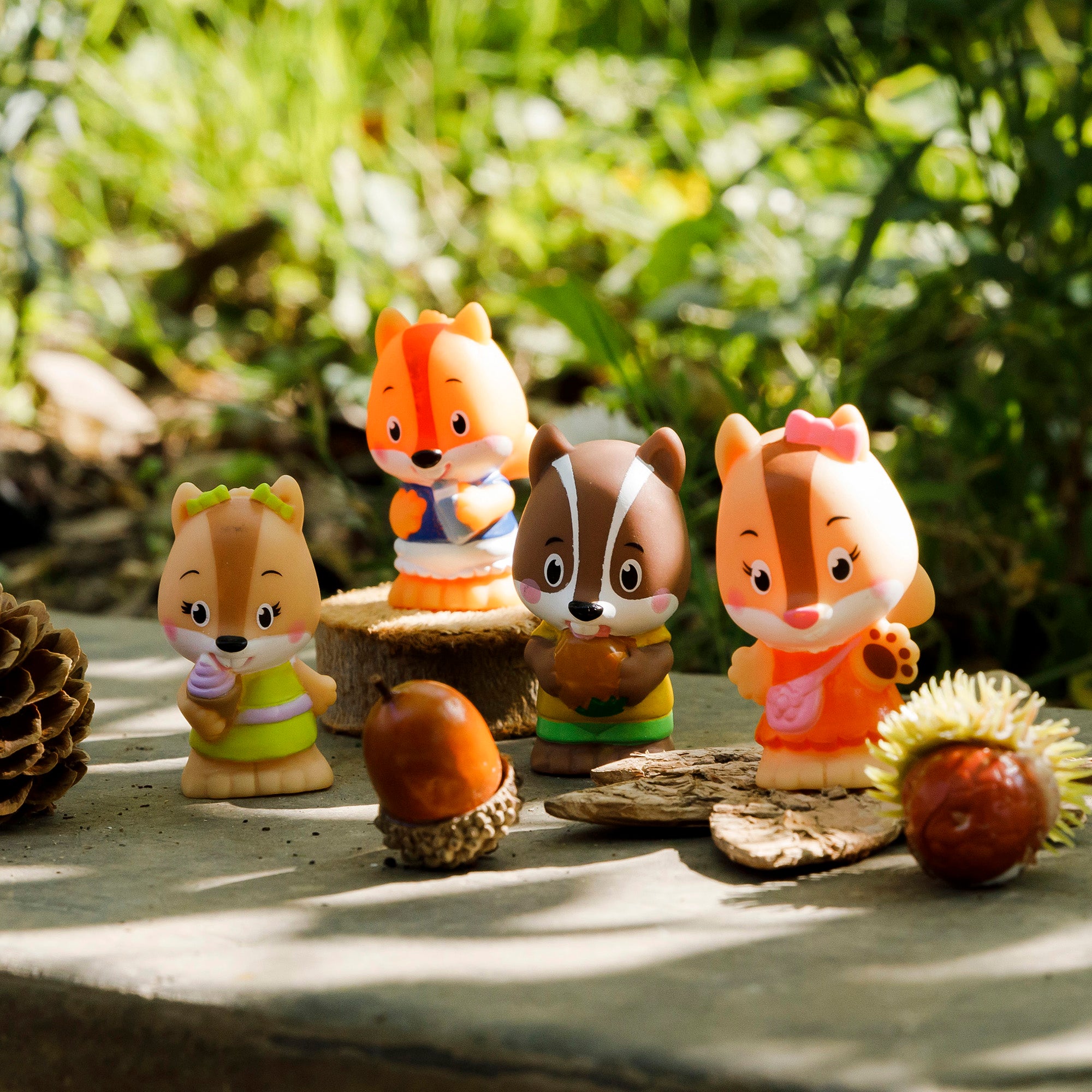 Alternative view of Timber Tots Nutnut Family 2 inch Chipmunk Figures Set