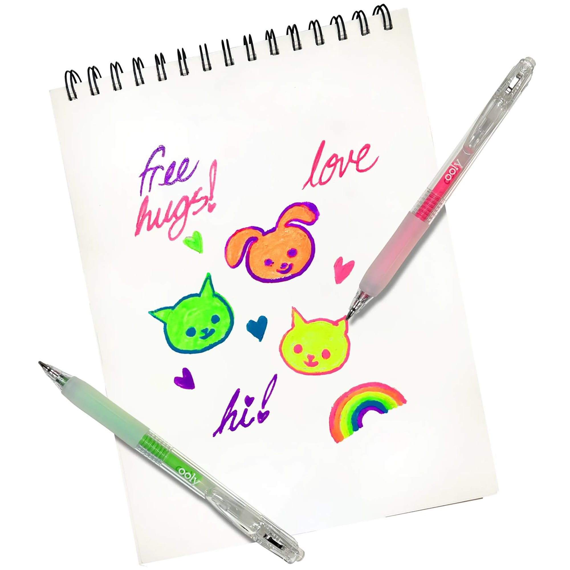 OOLY Jelly Gloss Neon Deco Gel Pens - Assorted Colors, 6-Count - Image 5