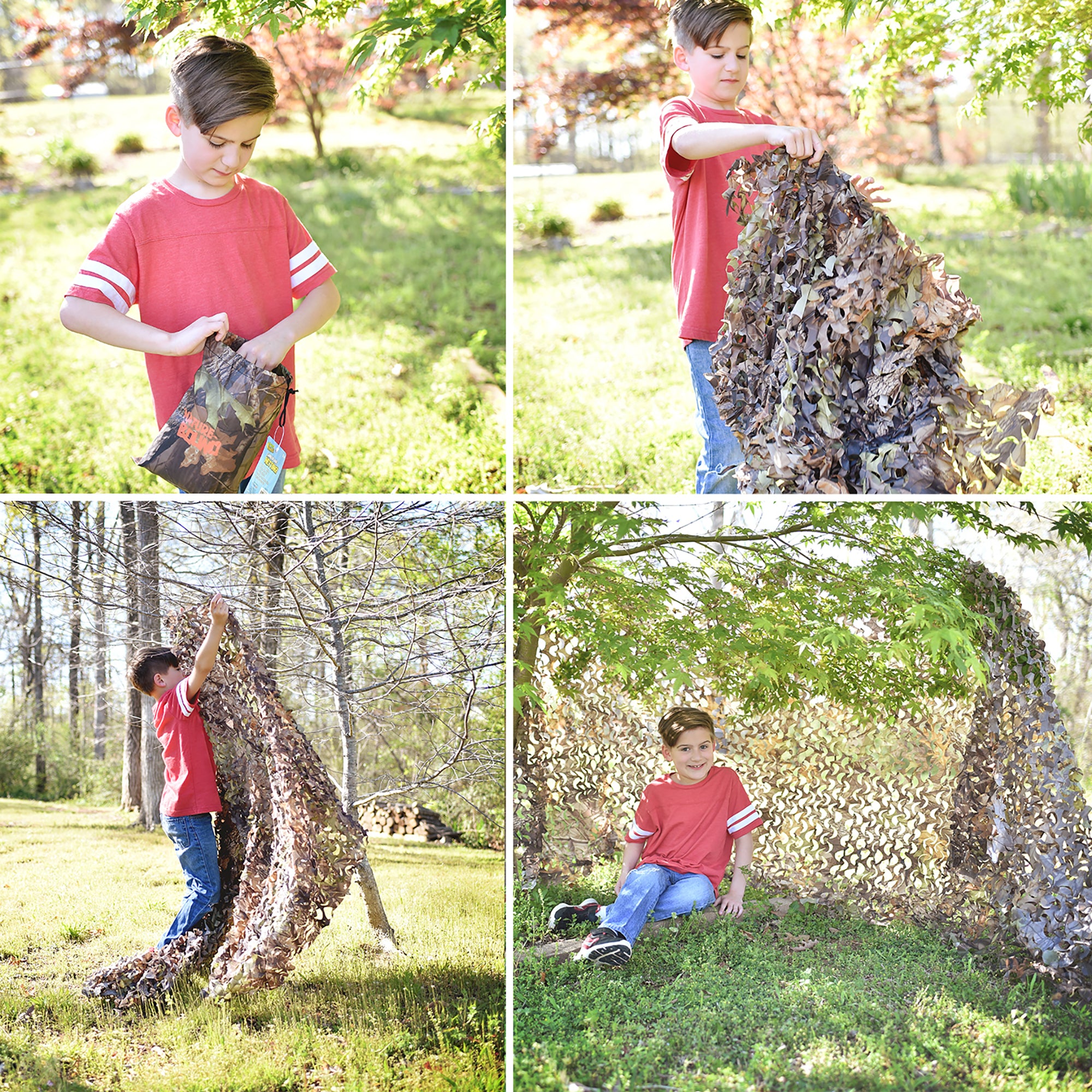 Alternative view of Nature Bound Kids Camouflage Netting for Ultimate Fort Building