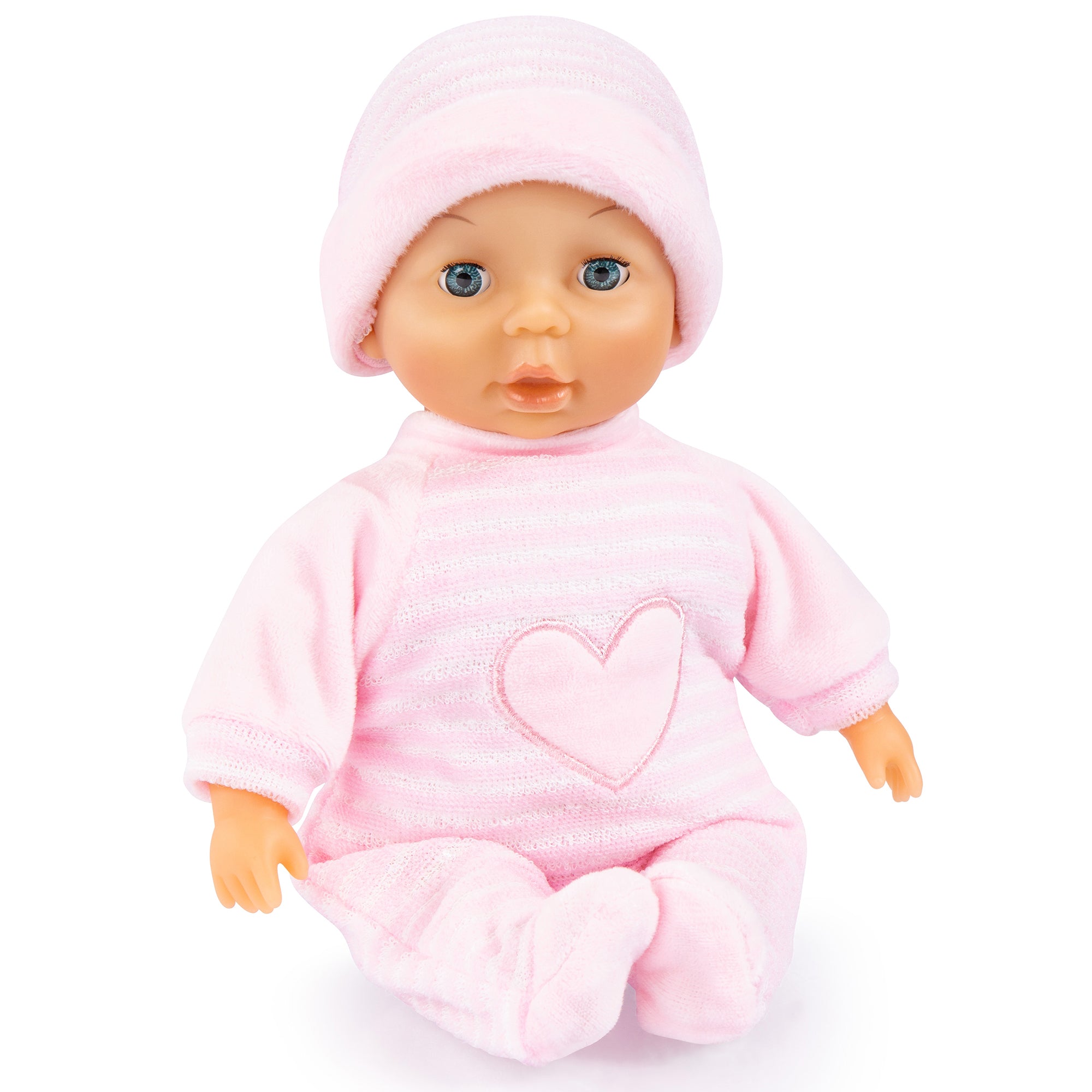 Bayer Design 11-inch My First Baby Doll - Soft Pink & Heart