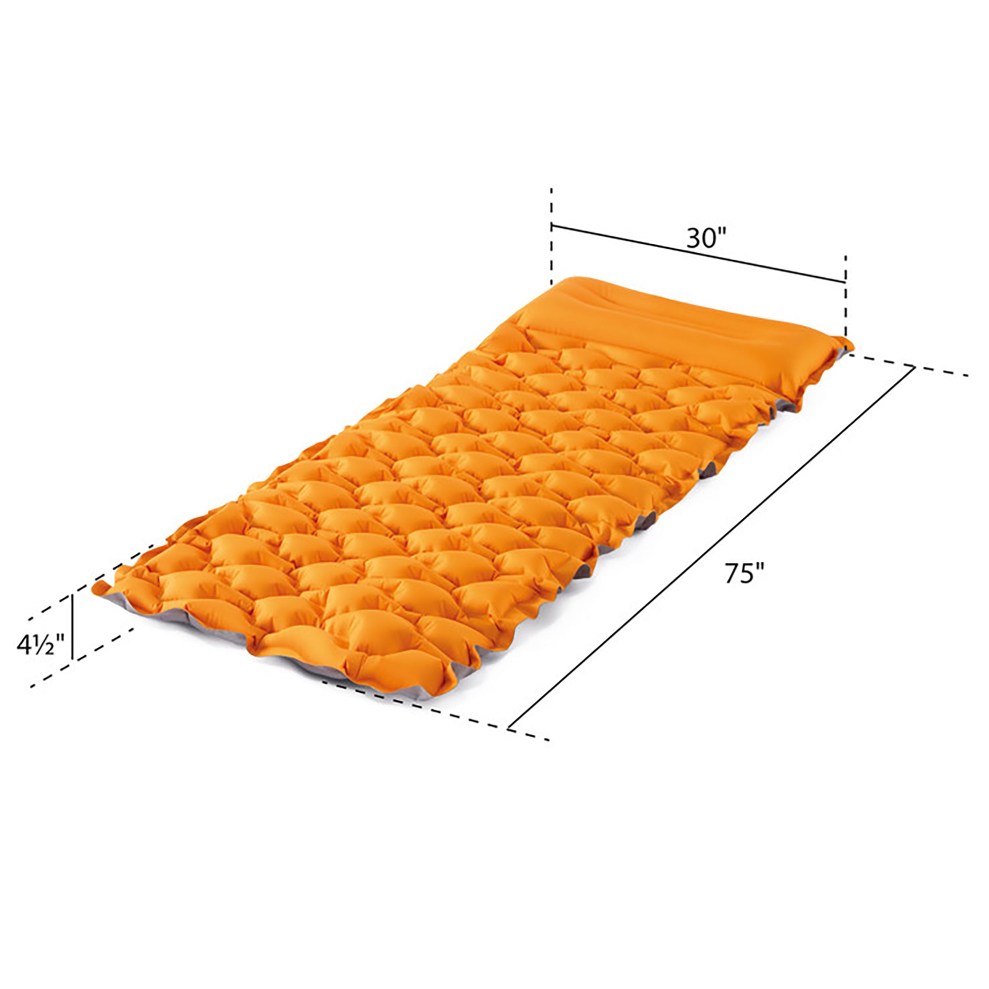 Intex TruAire 4.5" Inflatable Sleeping Pad with Built-In Pillow - Image 3