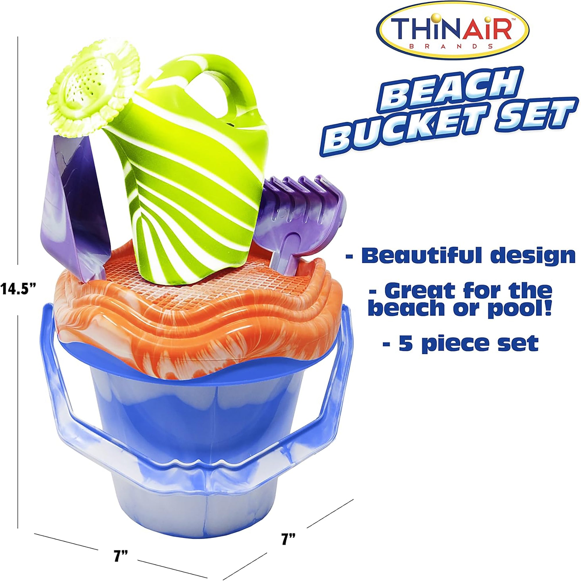 Alternative view of Scooba Duck - 5pc Beach Bucket Set - Sandbox Master Series