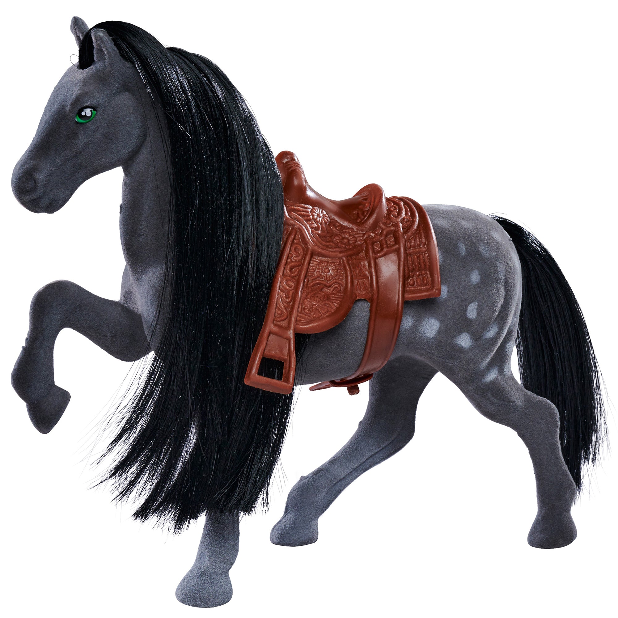 Simba Toys Flocked Horse Trio with Brushes and Saddles Set - Multicolor - Image 4