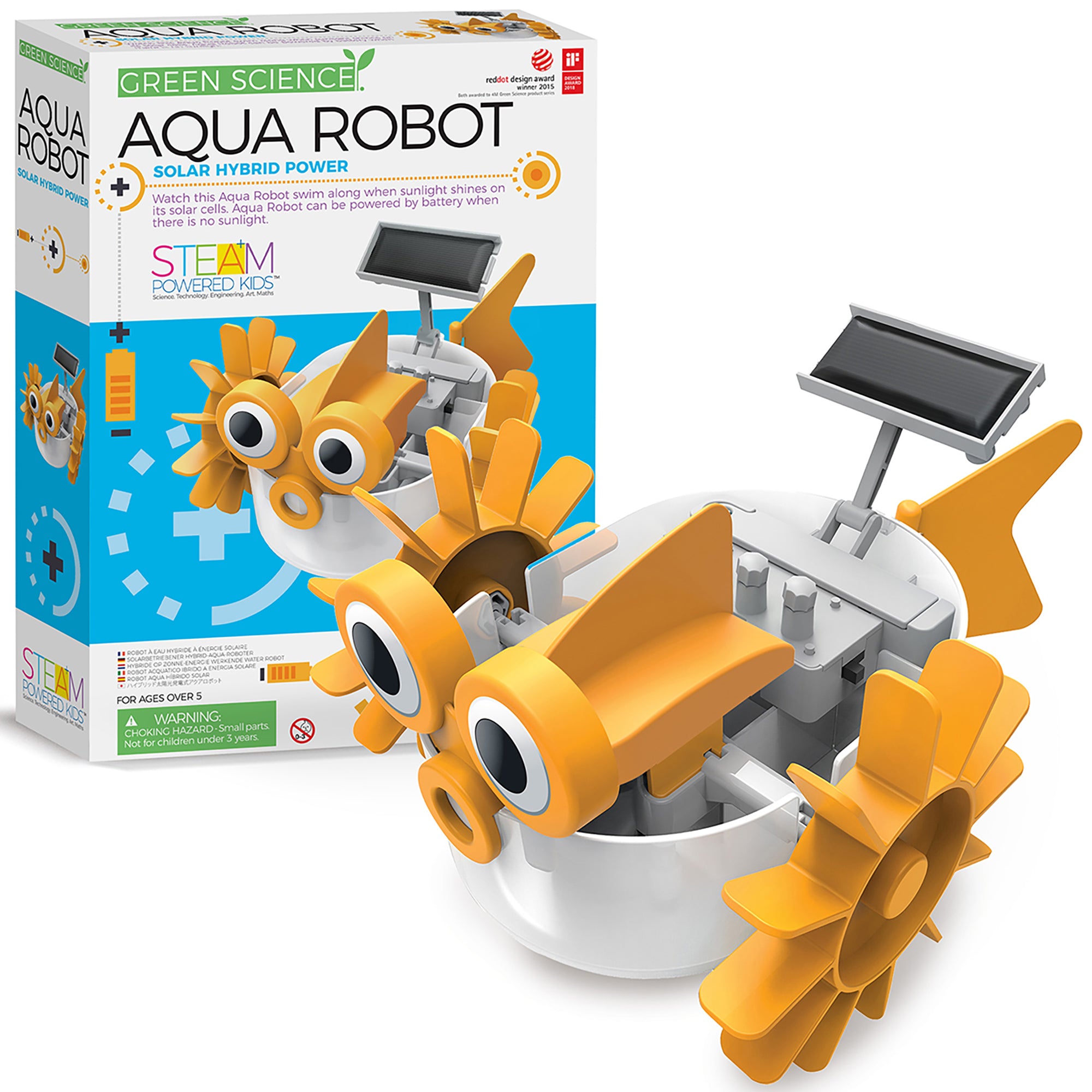Green Science Aqua Robot Hybrid Power Swimming Robot Kit
