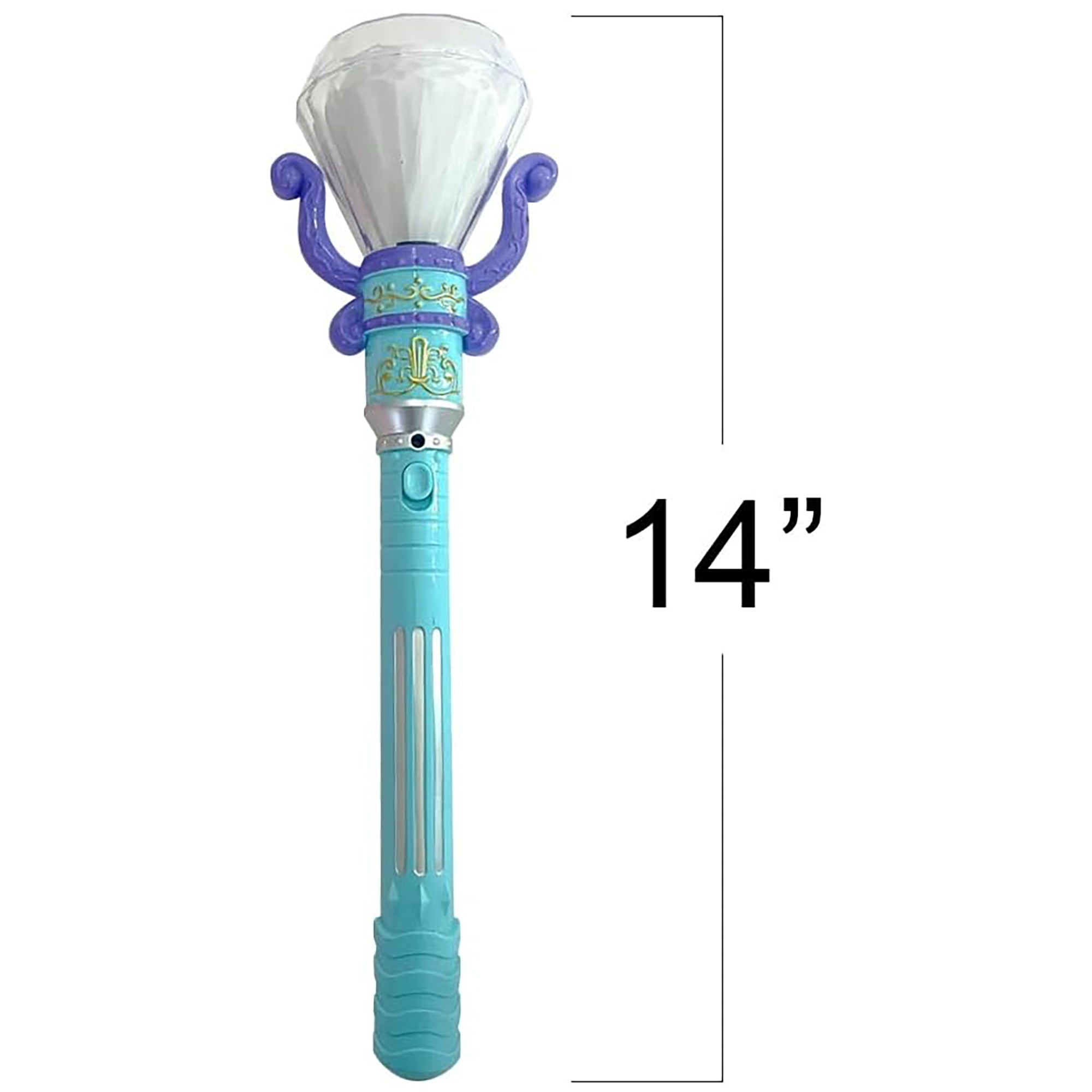 Twinkling Diamond LED Spinning Wands - 2pc Set, Pink & Blue