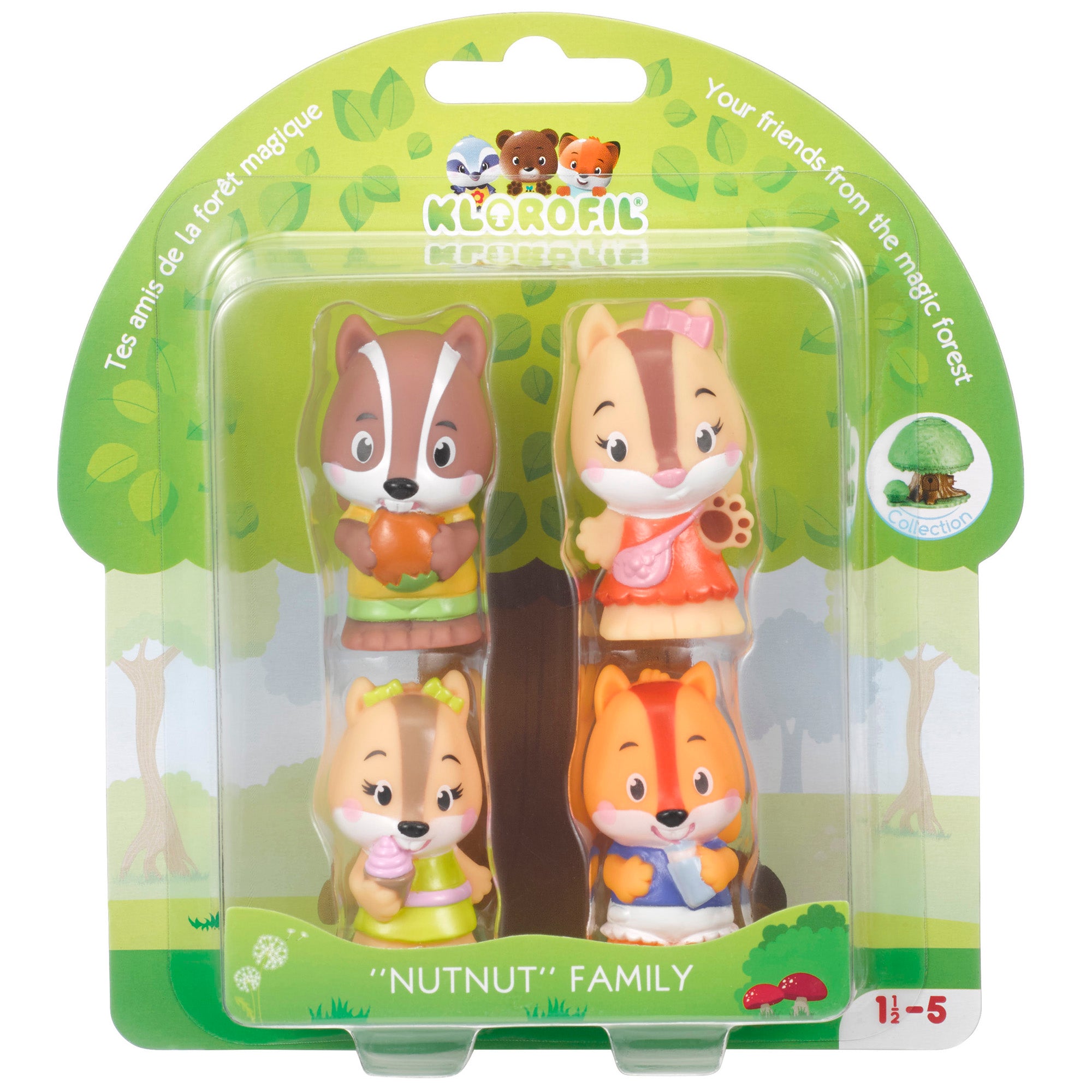Timber Tots Nutnut Family 2 inch Chipmunk Figures Set