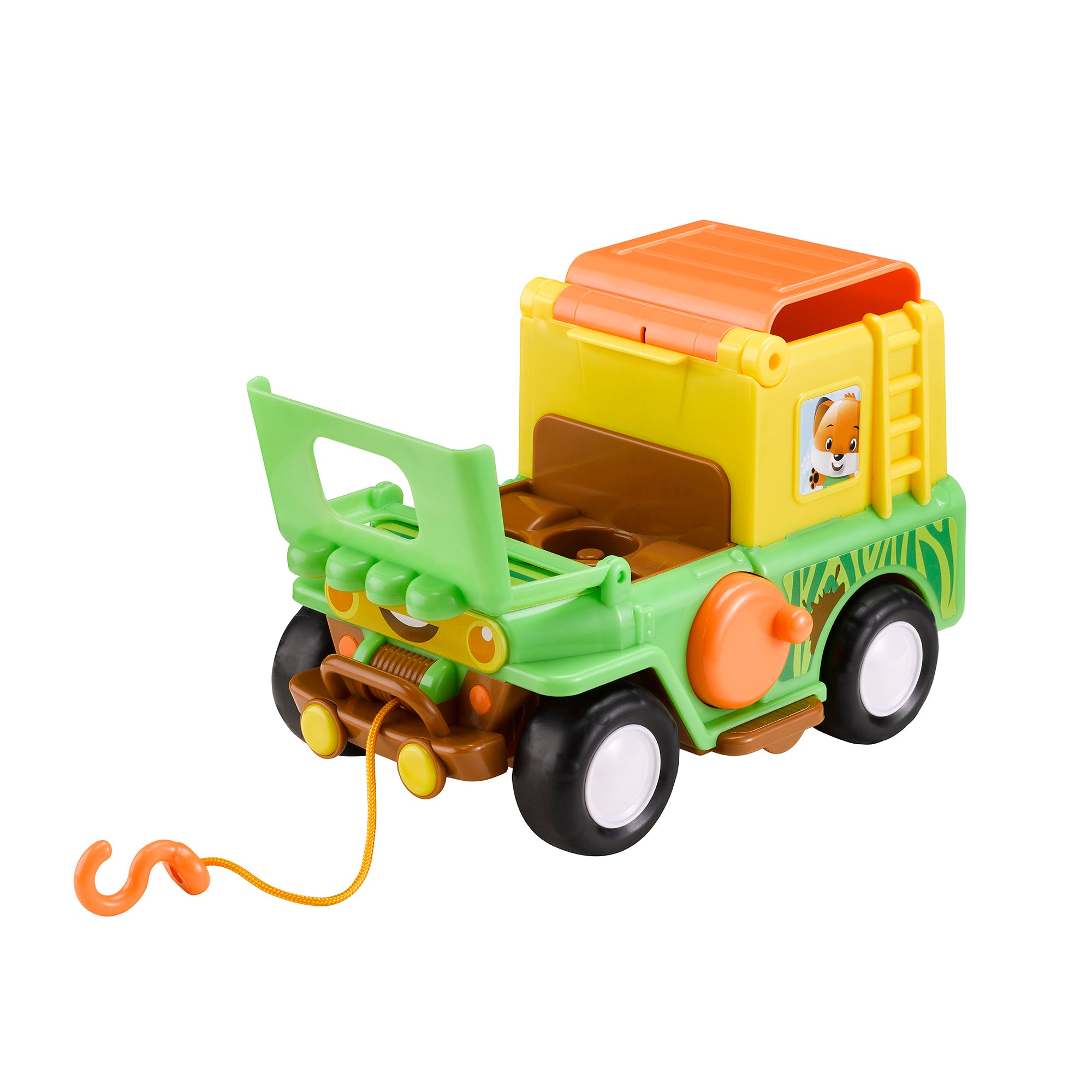 Alternative view of Timber Tots Safari Jeep Adventure Set with Exclusive Monkey Character