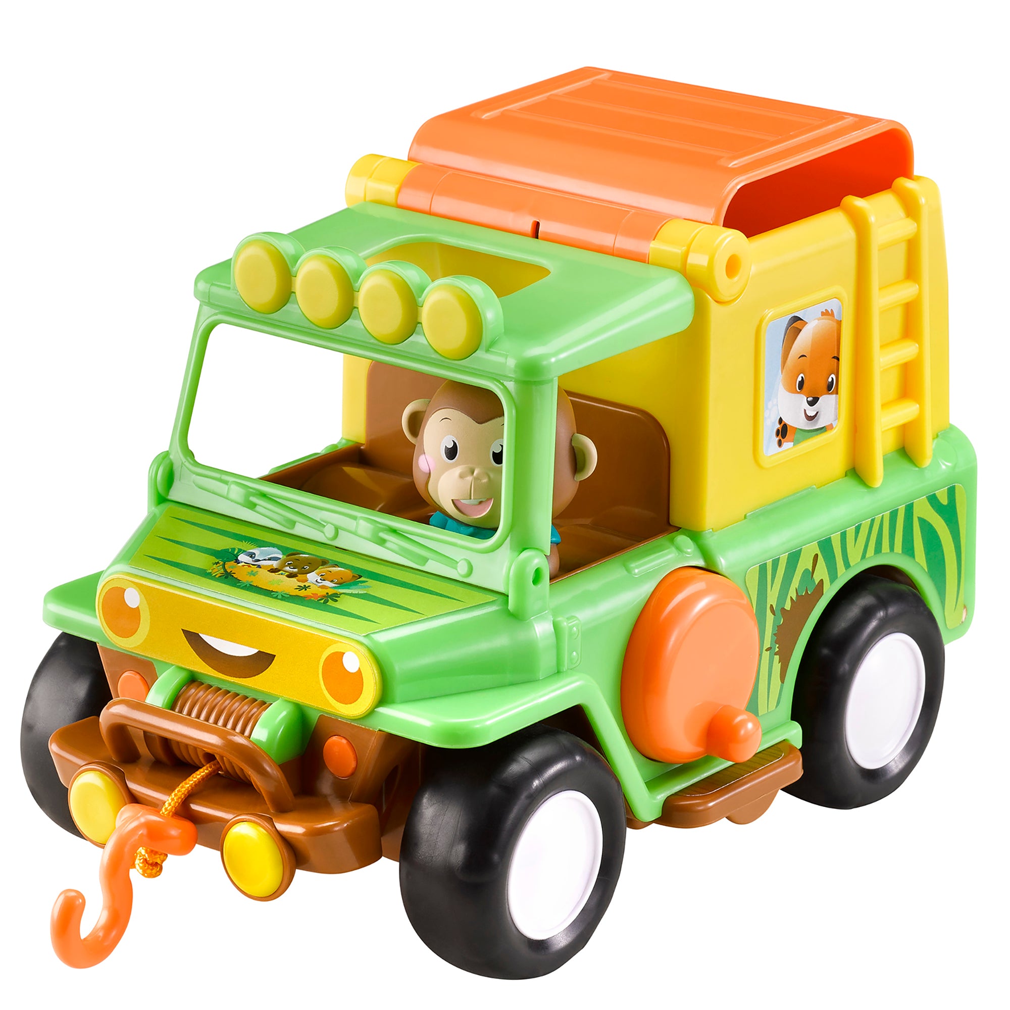 Timber Tots Safari Jeep Adventure Set with Exclusive Monkey Character