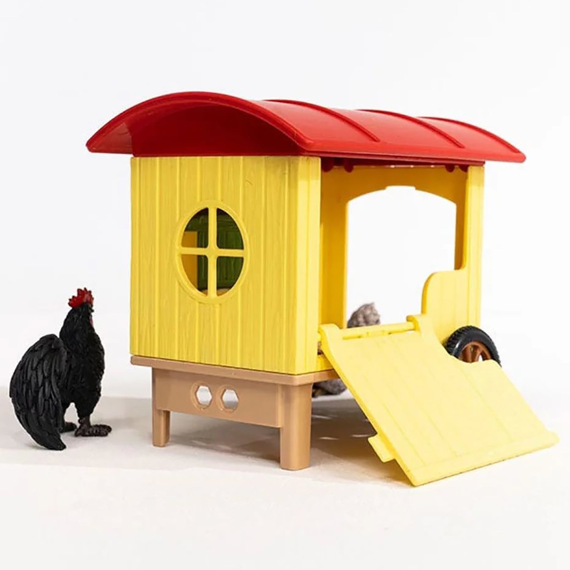 Alternative view of Schleich Farm World Mobile Chicken Coop 6pc Toy Playset