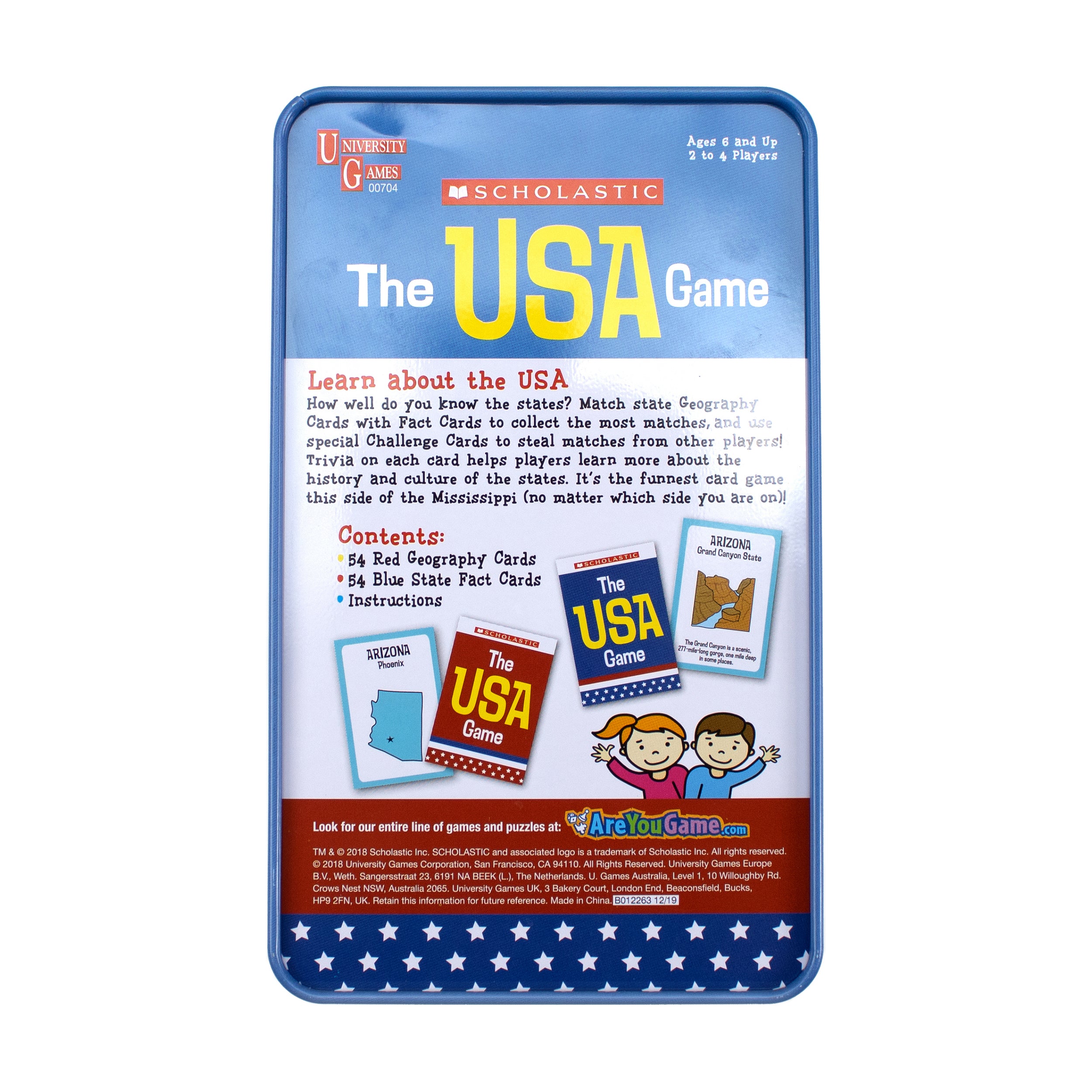 Alternative view of Scholastic USA Geography Showdown - Educational Card Game in a Tin