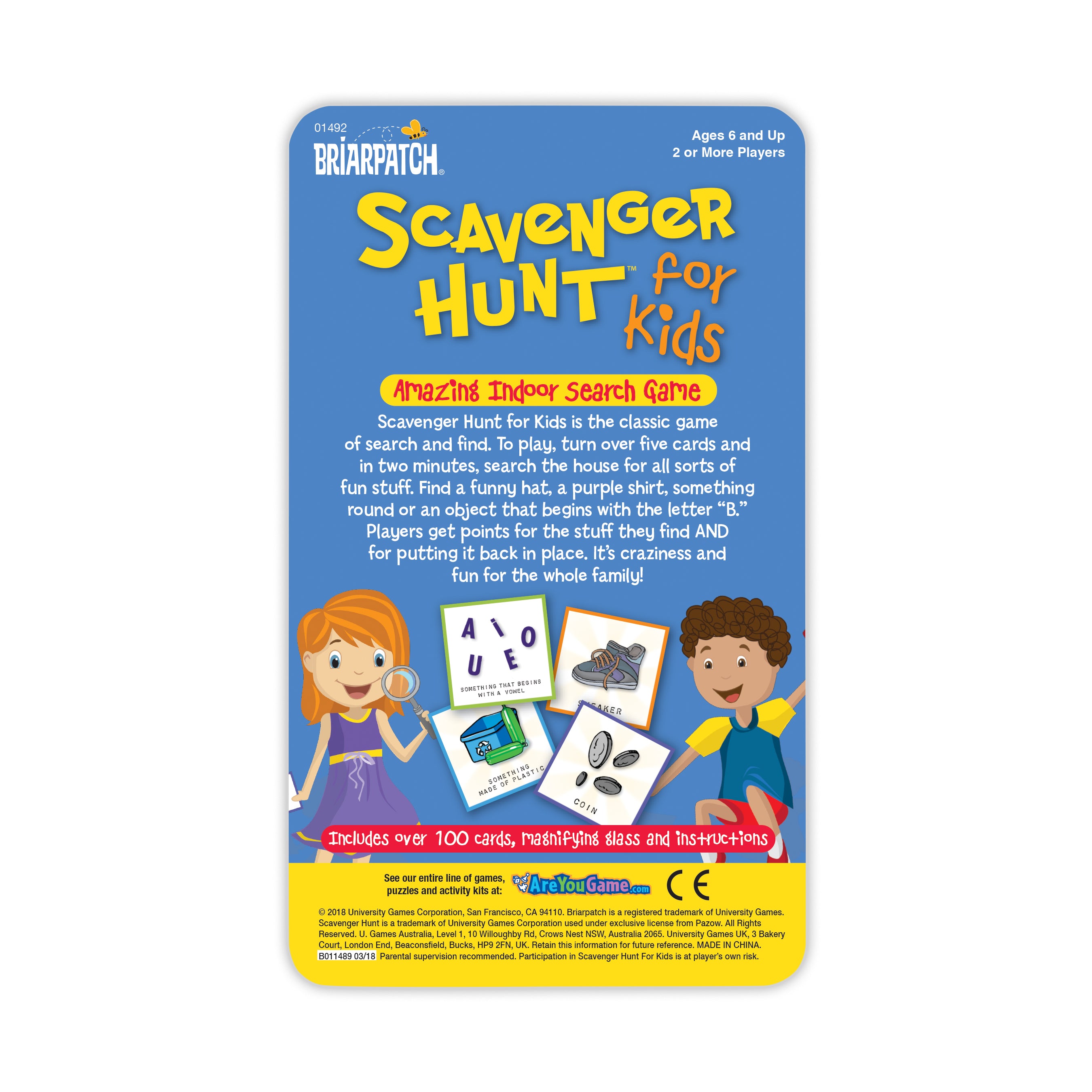 Alternative view of Scavenger Hunt for Kids Family Card Game in a Tin