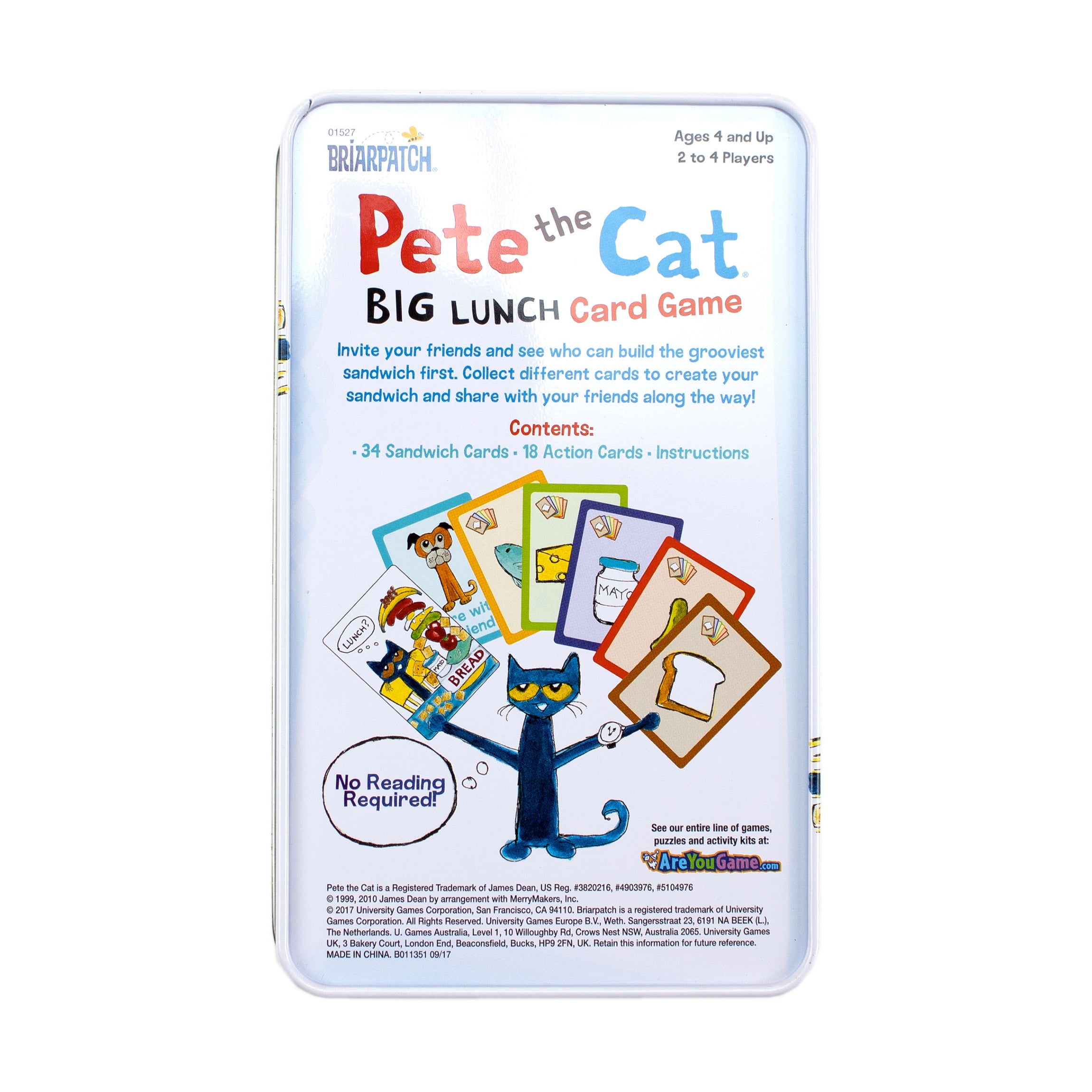 Pete the Cat Big Lunch Card Game Tin - Image 4