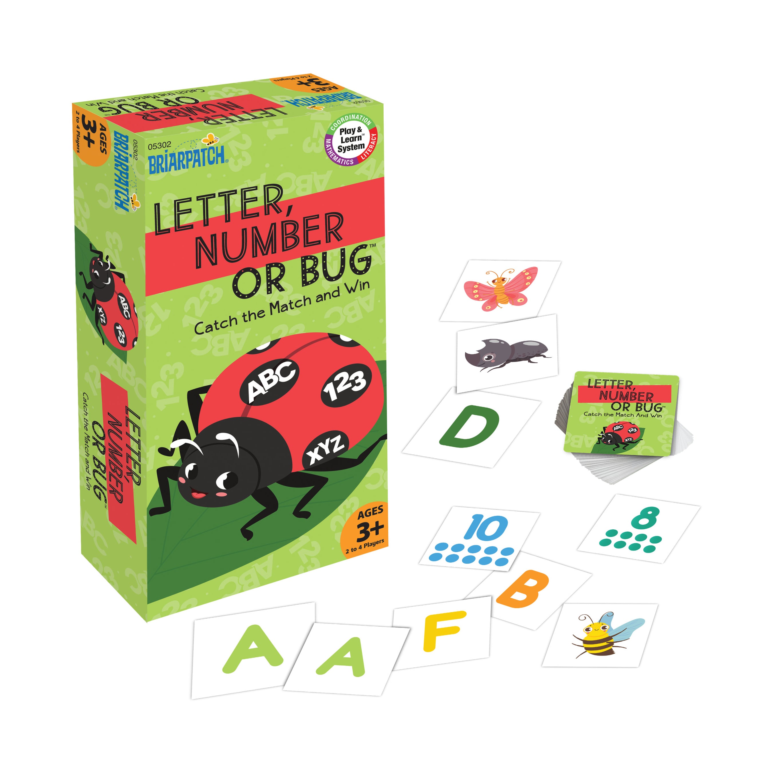 Alternative view of Briarpatch Letter, Number or Bug - Preschool Matching Game