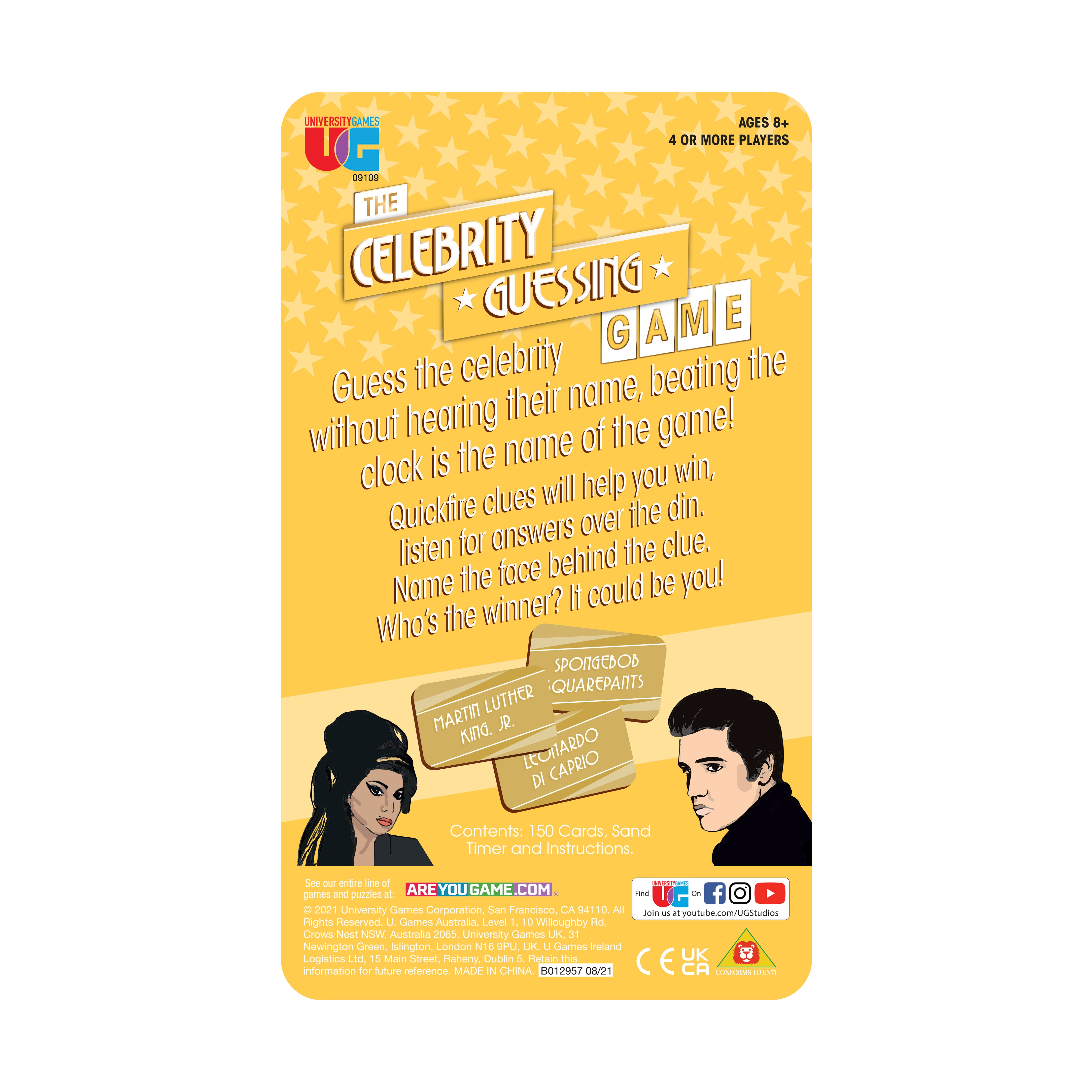 Alternative view of Celebrity Guessing Game Tin - Quick Clue Party Game