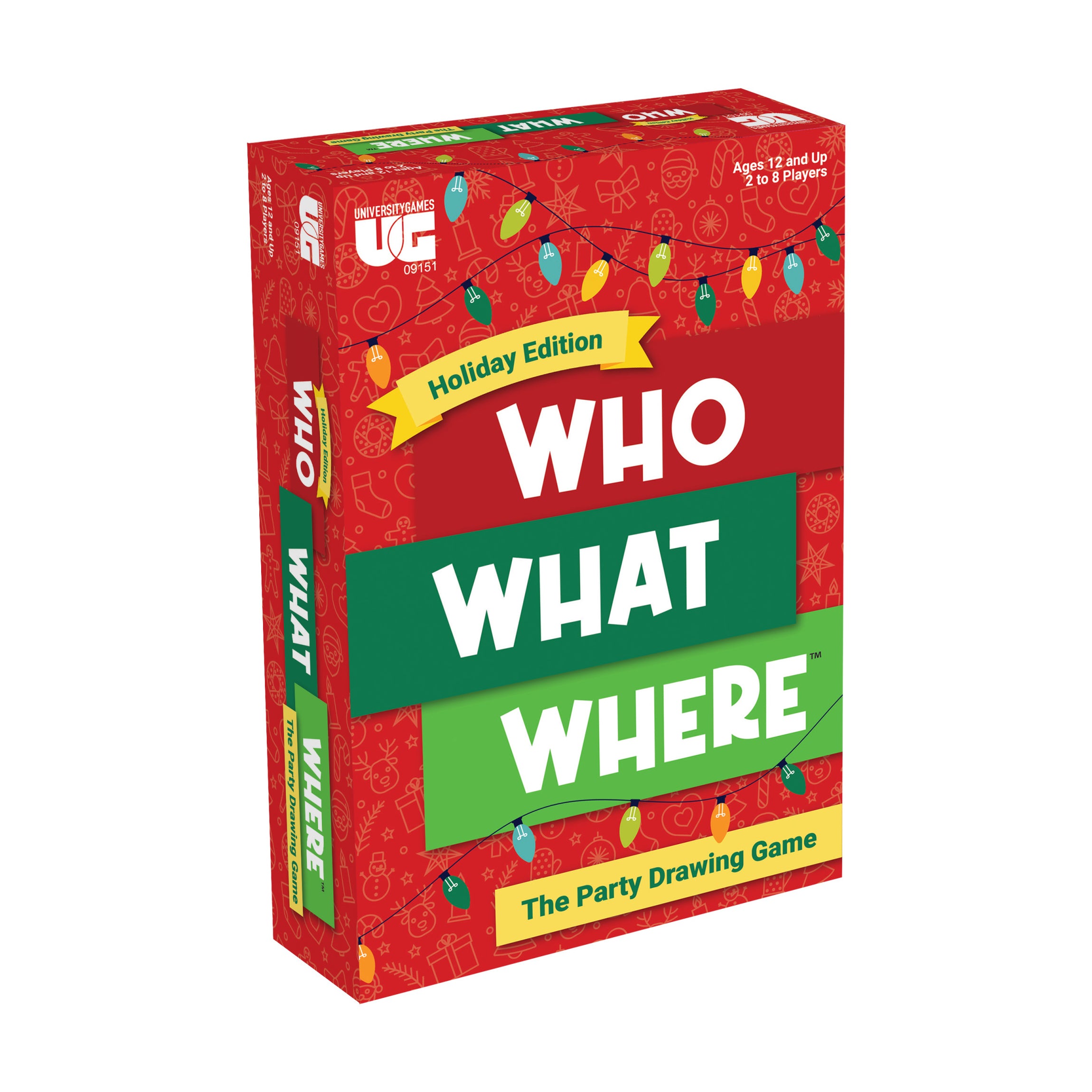 Who What Where Holiday Edition Party Drawing Game
