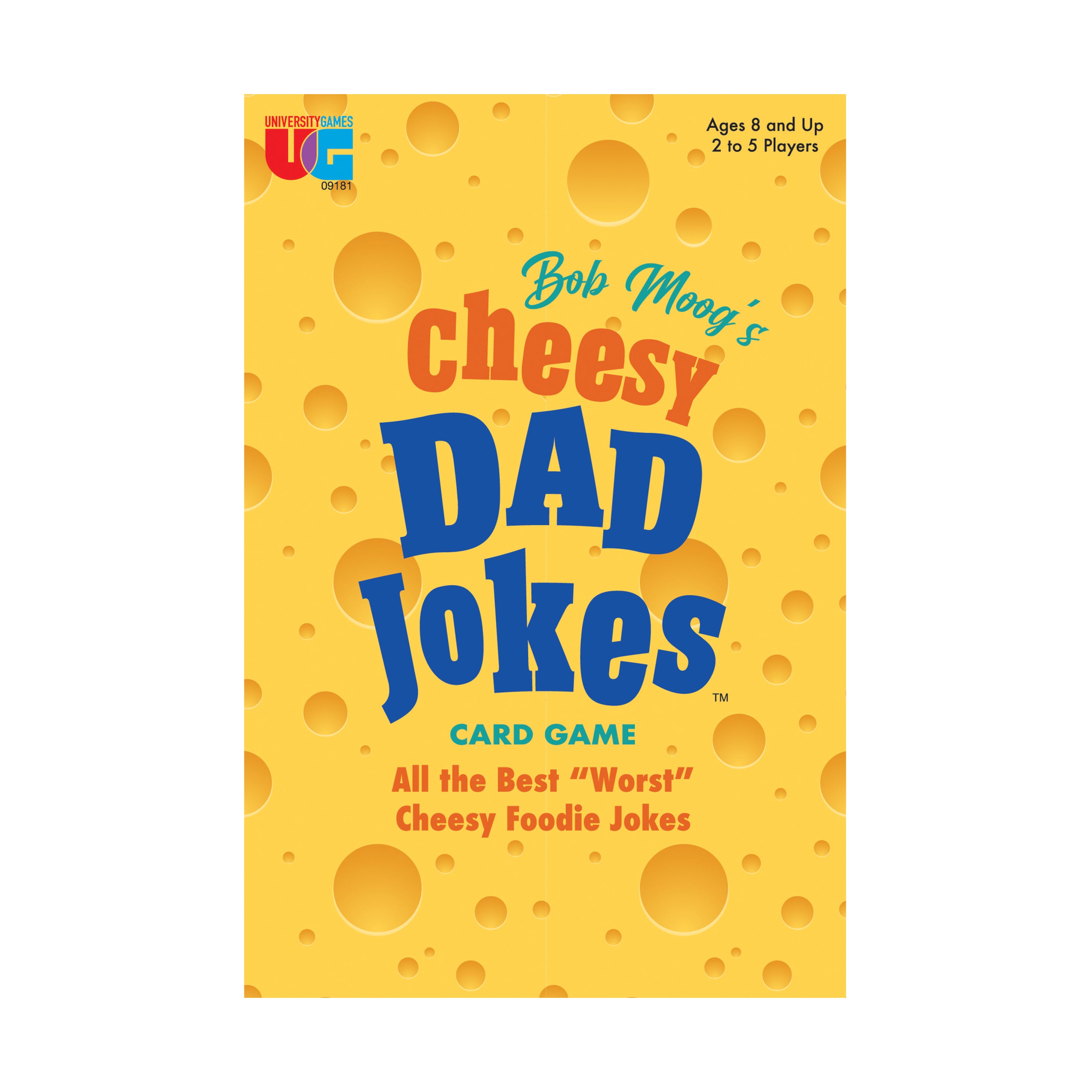 Alternative view of Bob Moog's Cheesy Dad Jokes Food-Themed Card Game