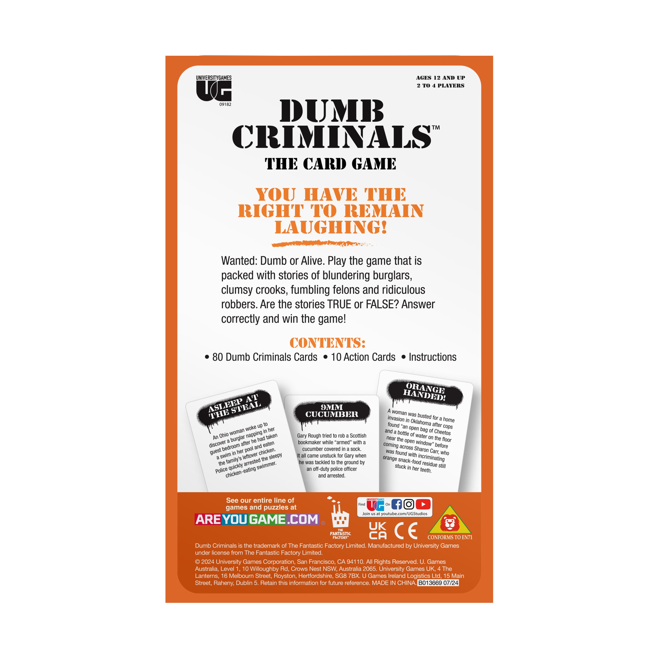 Dumb Criminals Card Game Tin – A Quiz Game of Hilarious Heists - Image 3