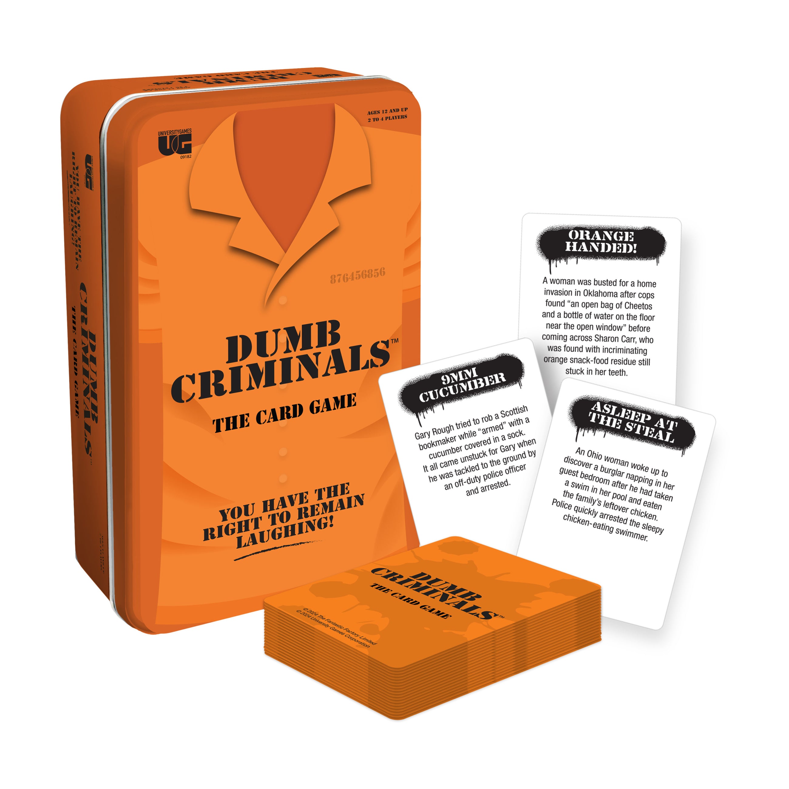 Dumb Criminals Card Game Tin – A Quiz Game of Hilarious Heists - Image 4