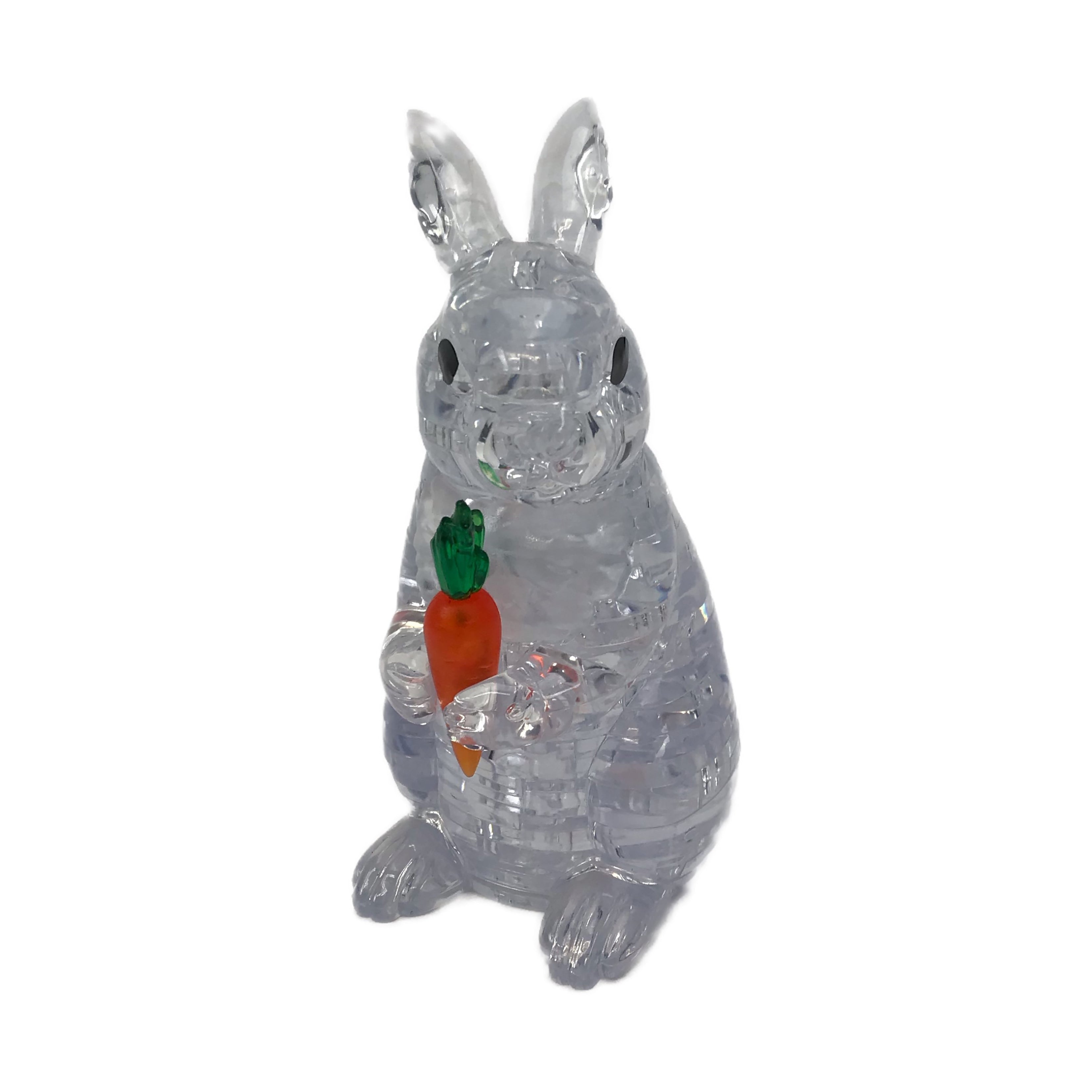 BePuzzled 3D Crystal Rabbit Puzzle - 43 Pieces (White) - Image 4