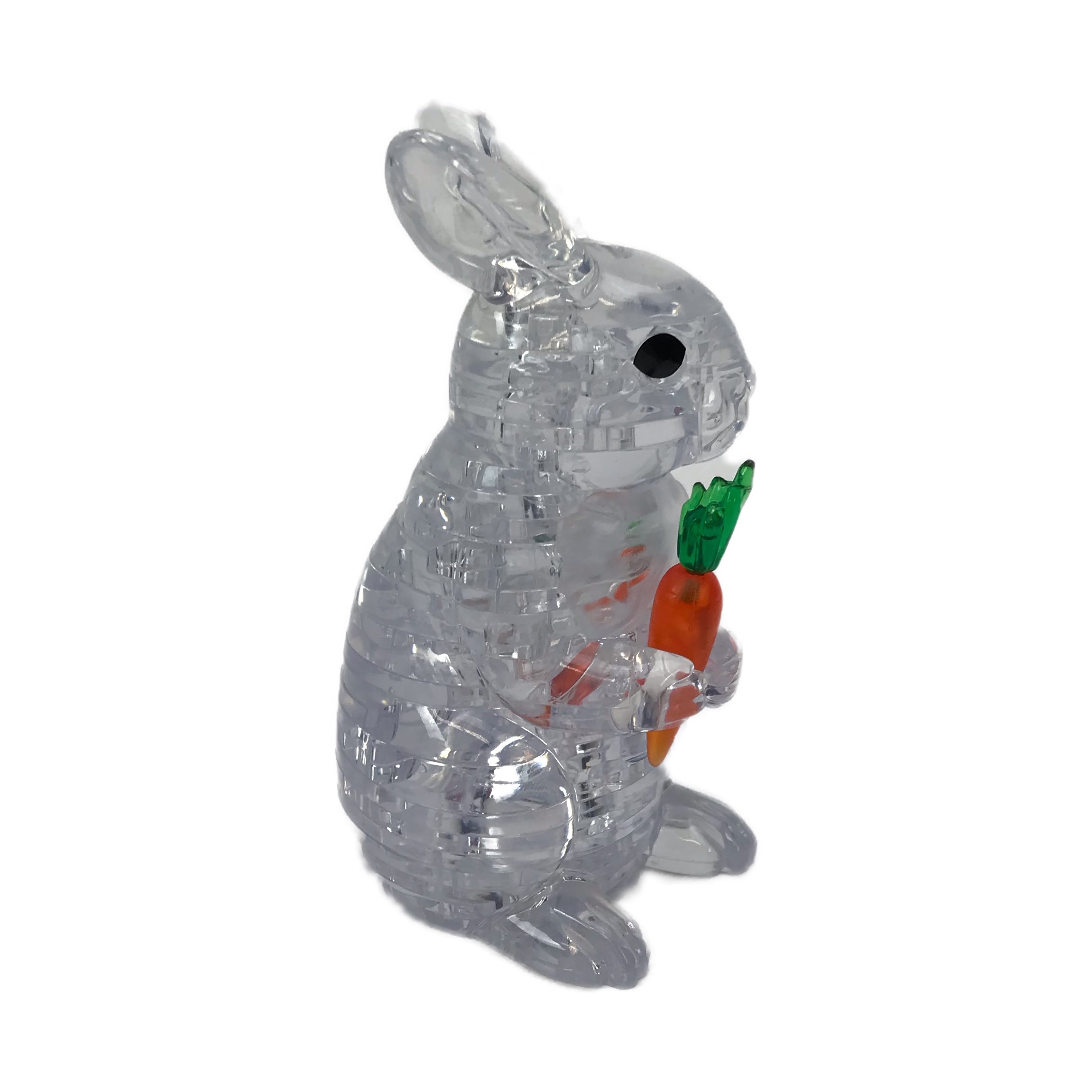 BePuzzled 3D Crystal Rabbit Puzzle - 43 Pieces (White) - Image 5