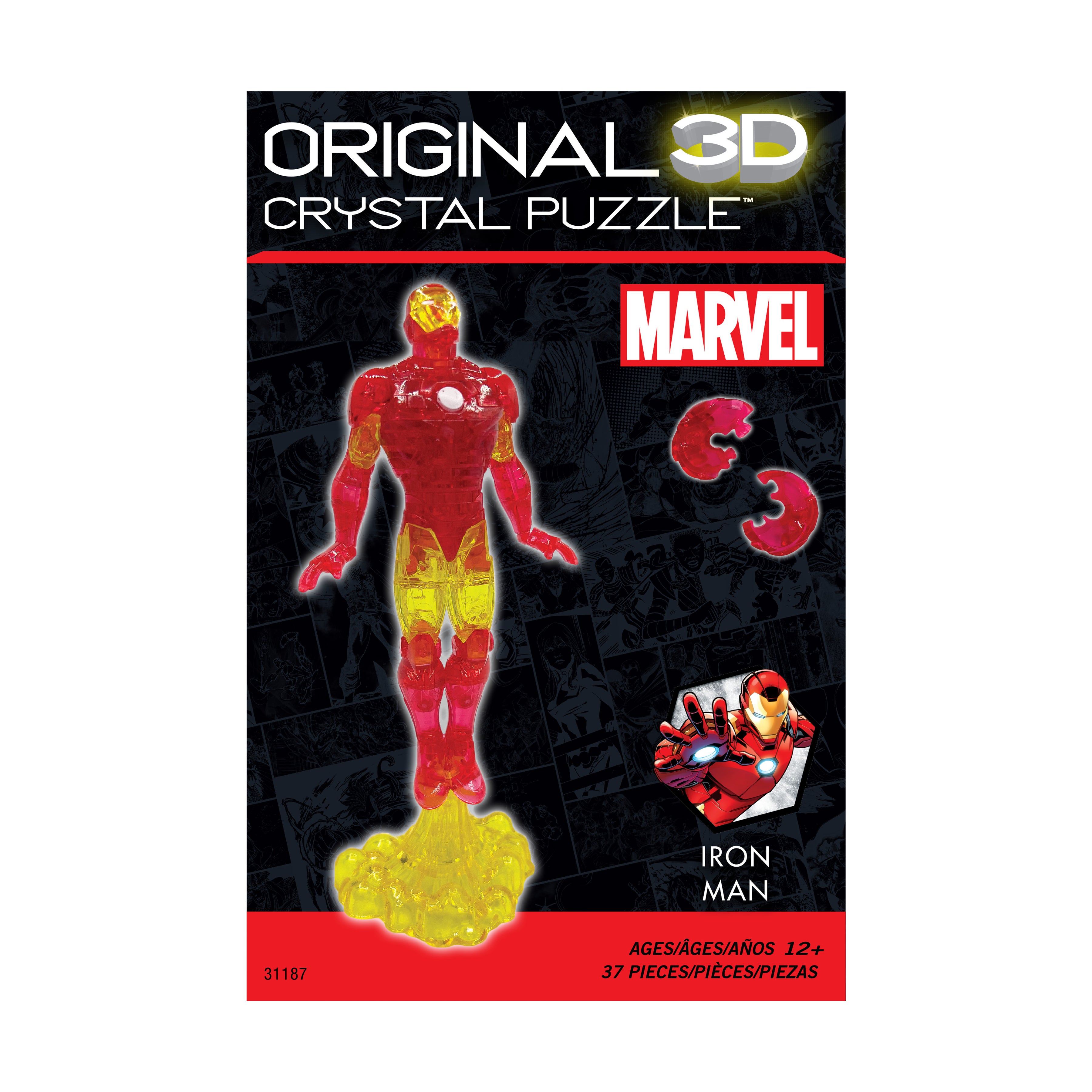 Marvel Iron Man 3D Crystal Puzzle - 37 Pieces - Image 3