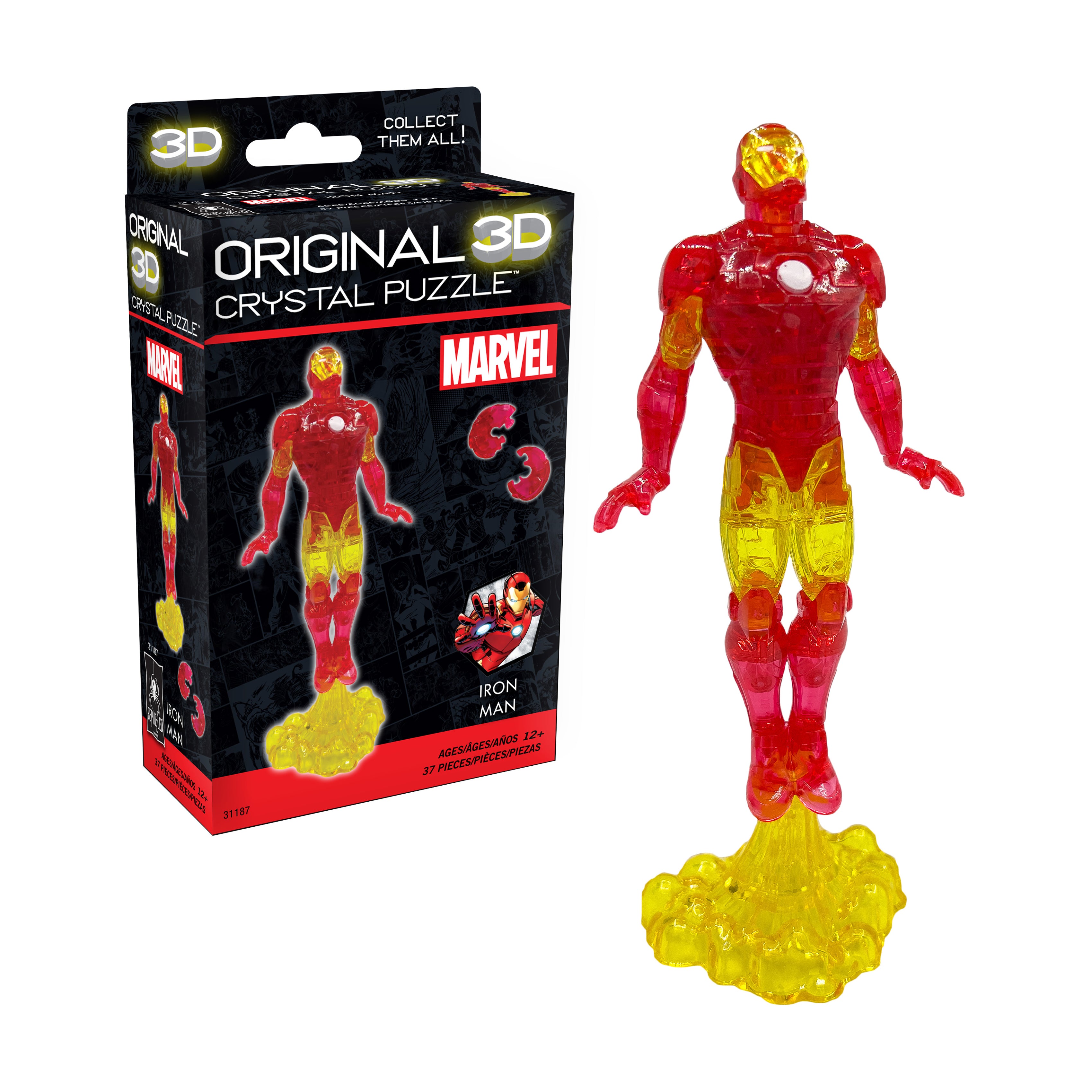 Marvel Iron Man 3D Crystal Puzzle - 37 Pieces - Image 4