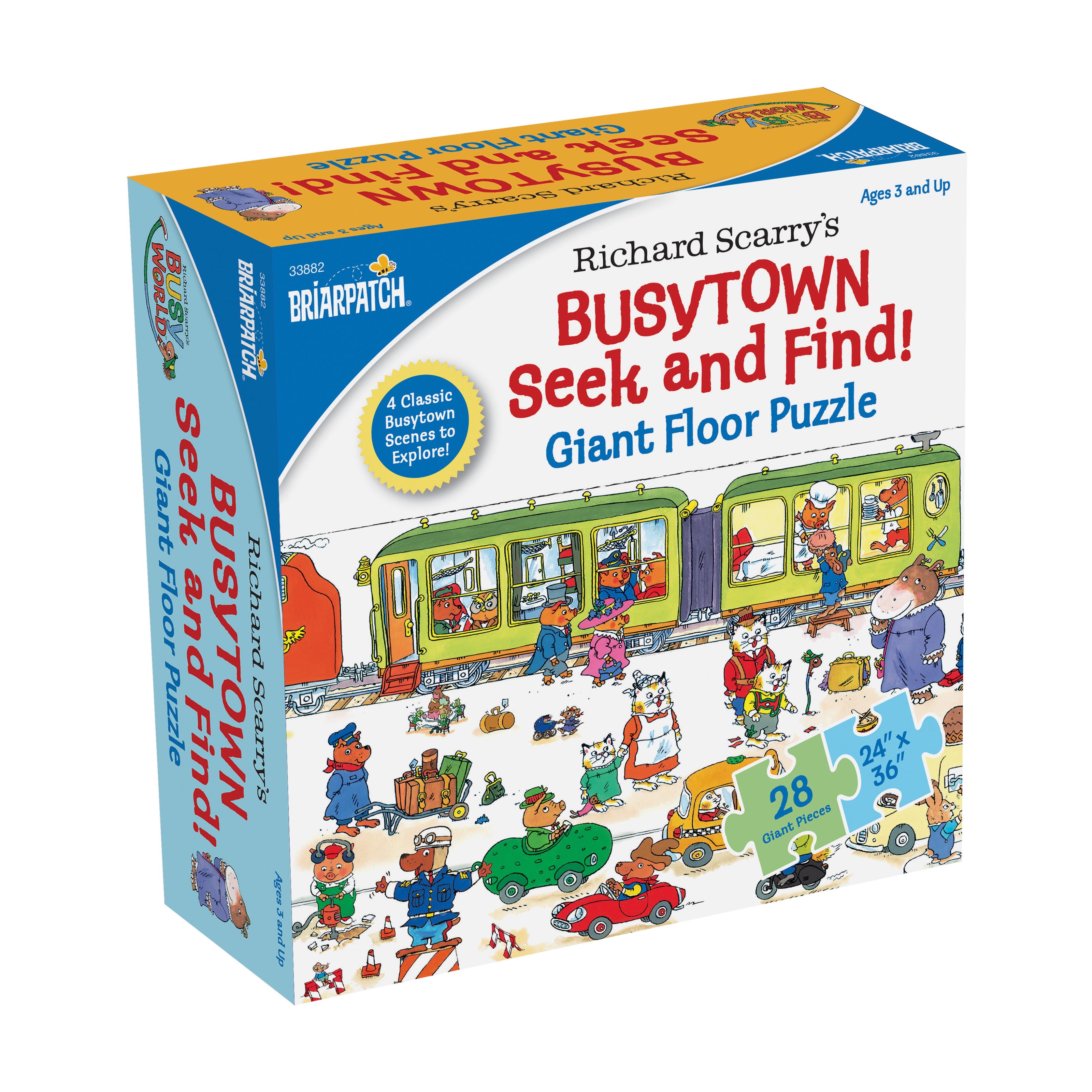 Briarpatch Richard Scarry's Busytown Seek & Find Giant Floor Puzzle - 28 pc