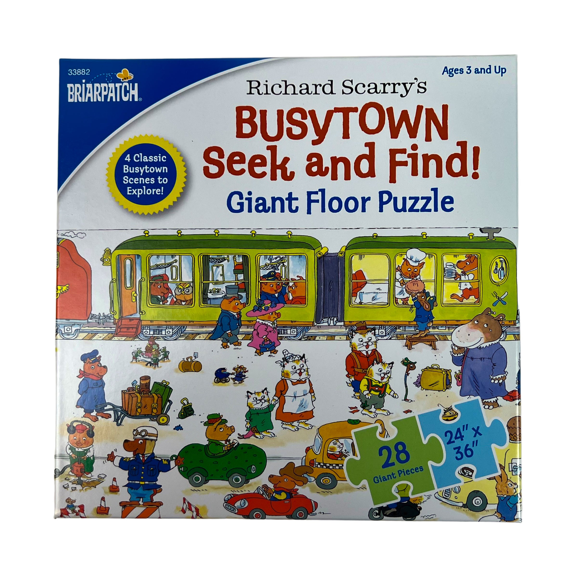 Alternative view of Briarpatch Richard Scarry's Busytown Seek & Find Giant Floor Puzzle - 28 pc
