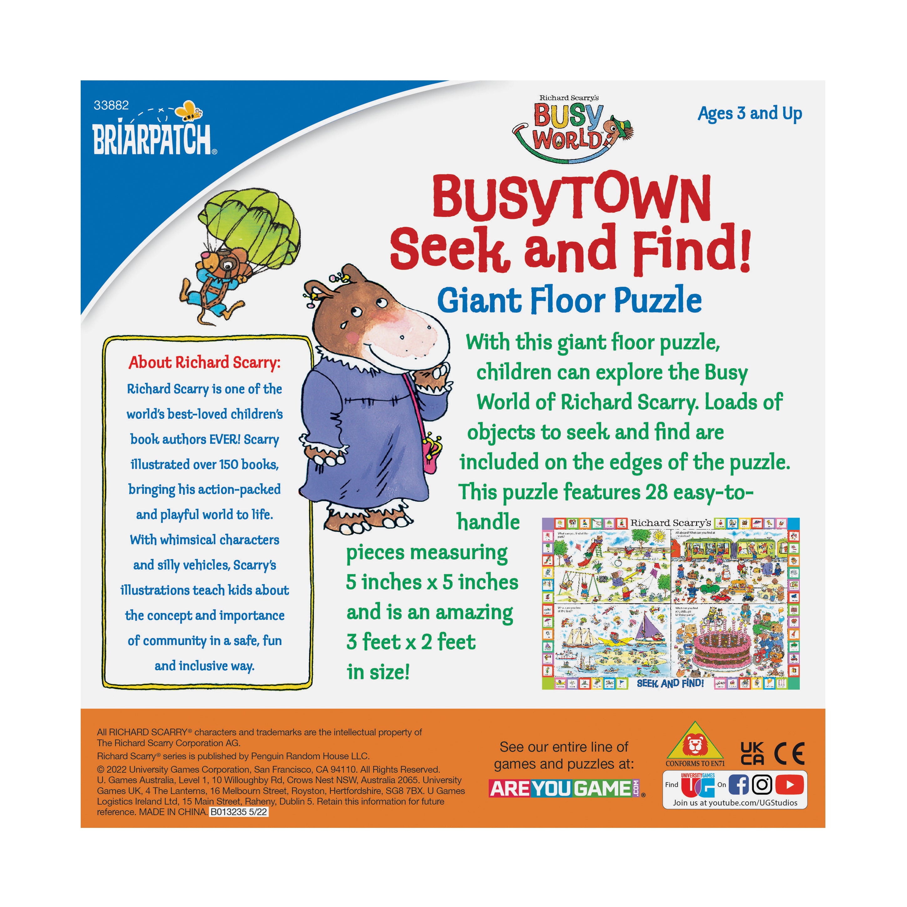 Briarpatch Richard Scarry's Busytown Seek & Find Giant Floor Puzzle - 28 pc - Image 3
