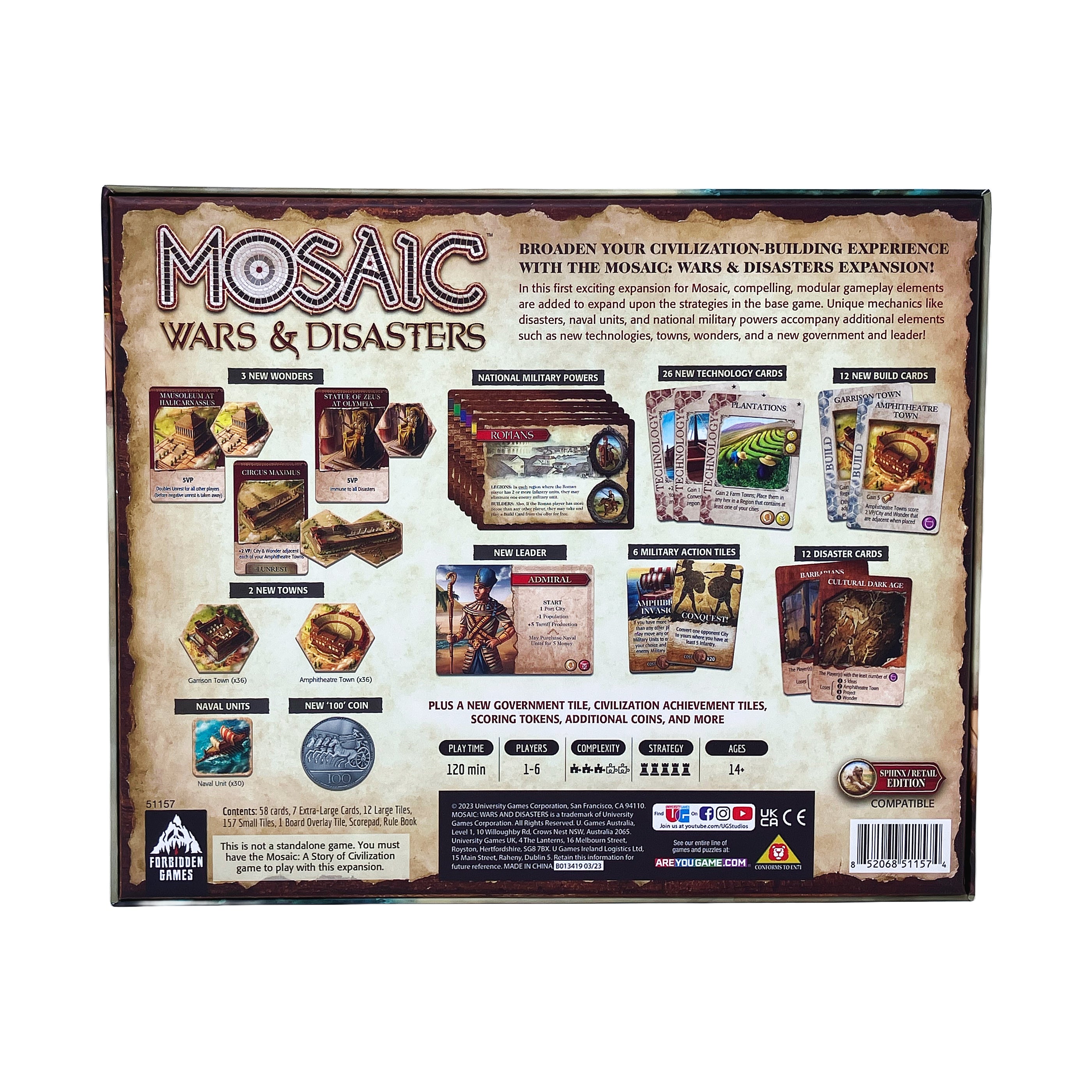 Mosaic: Wars & Disasters Expansion - Sphinx/Retail Edition - Image 4