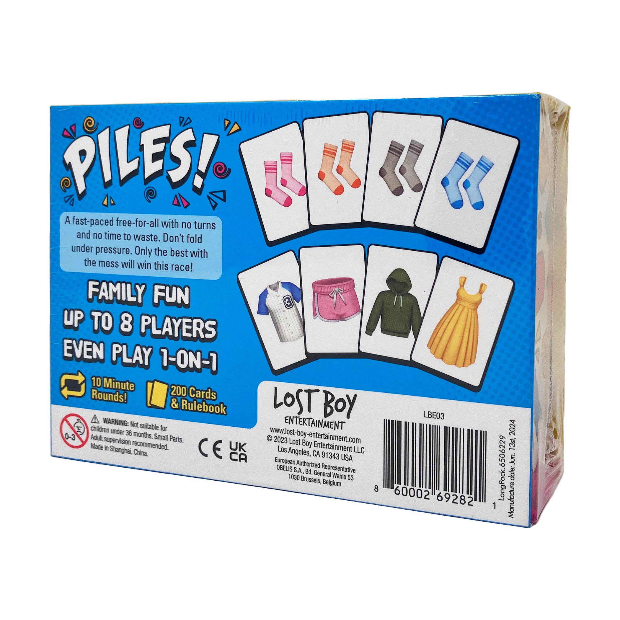 Alternative view of Piles! Quick-Thinking Card Grab Family Game