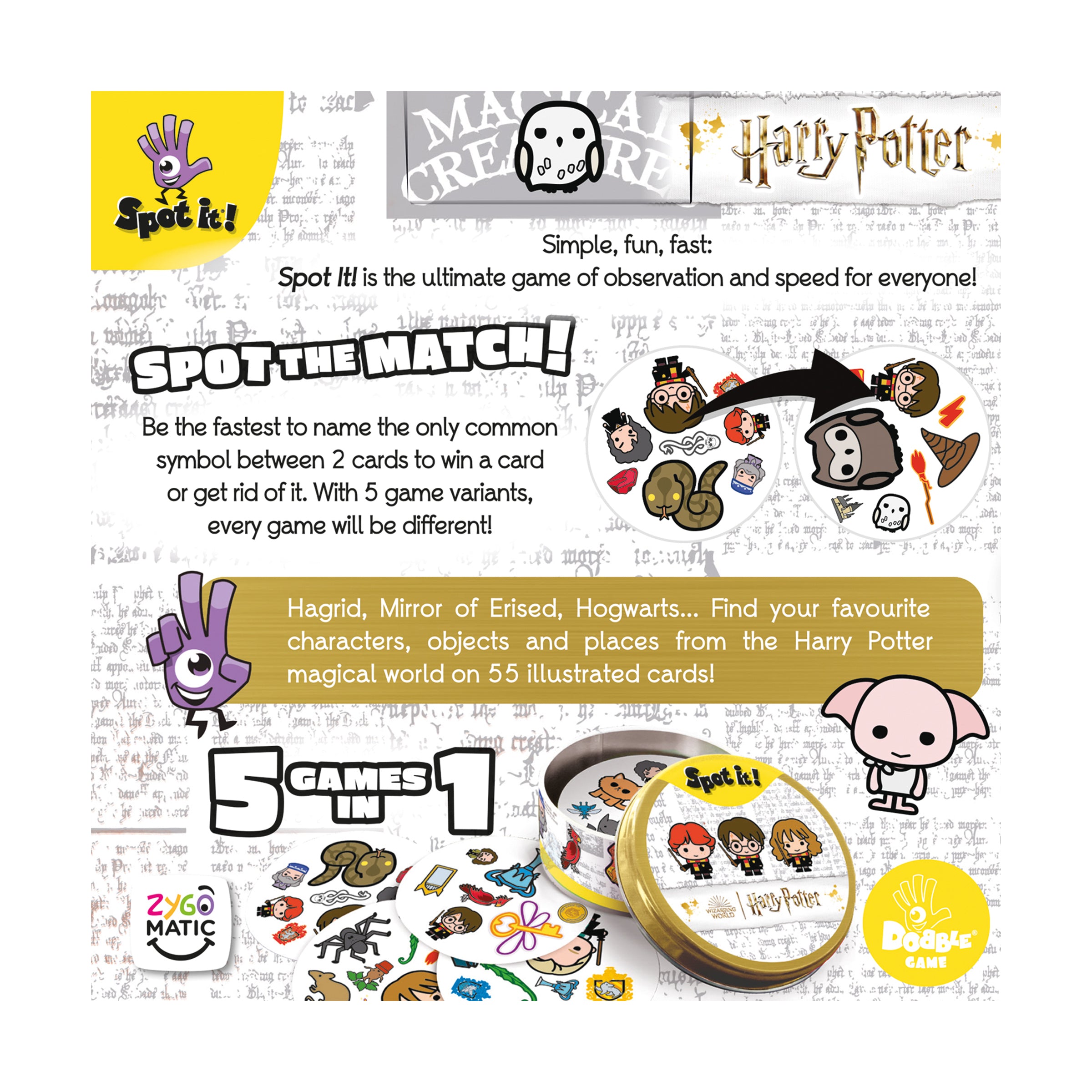 Harry Potter Spot it! Magical Matching Card Game - Image 4