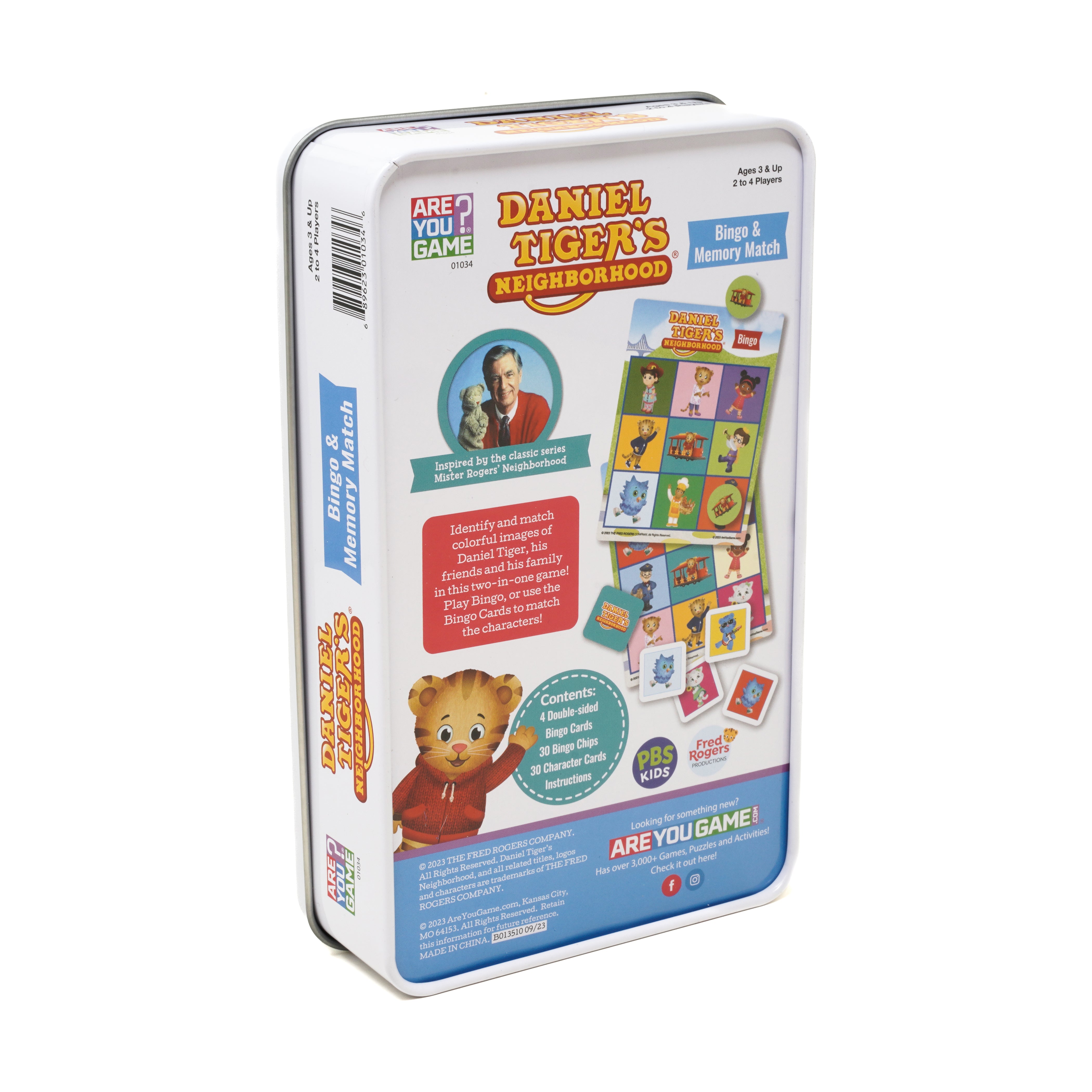 Alternative view of Daniel Tiger's Neighborhood Interactive Bingo & Memory Match Tin