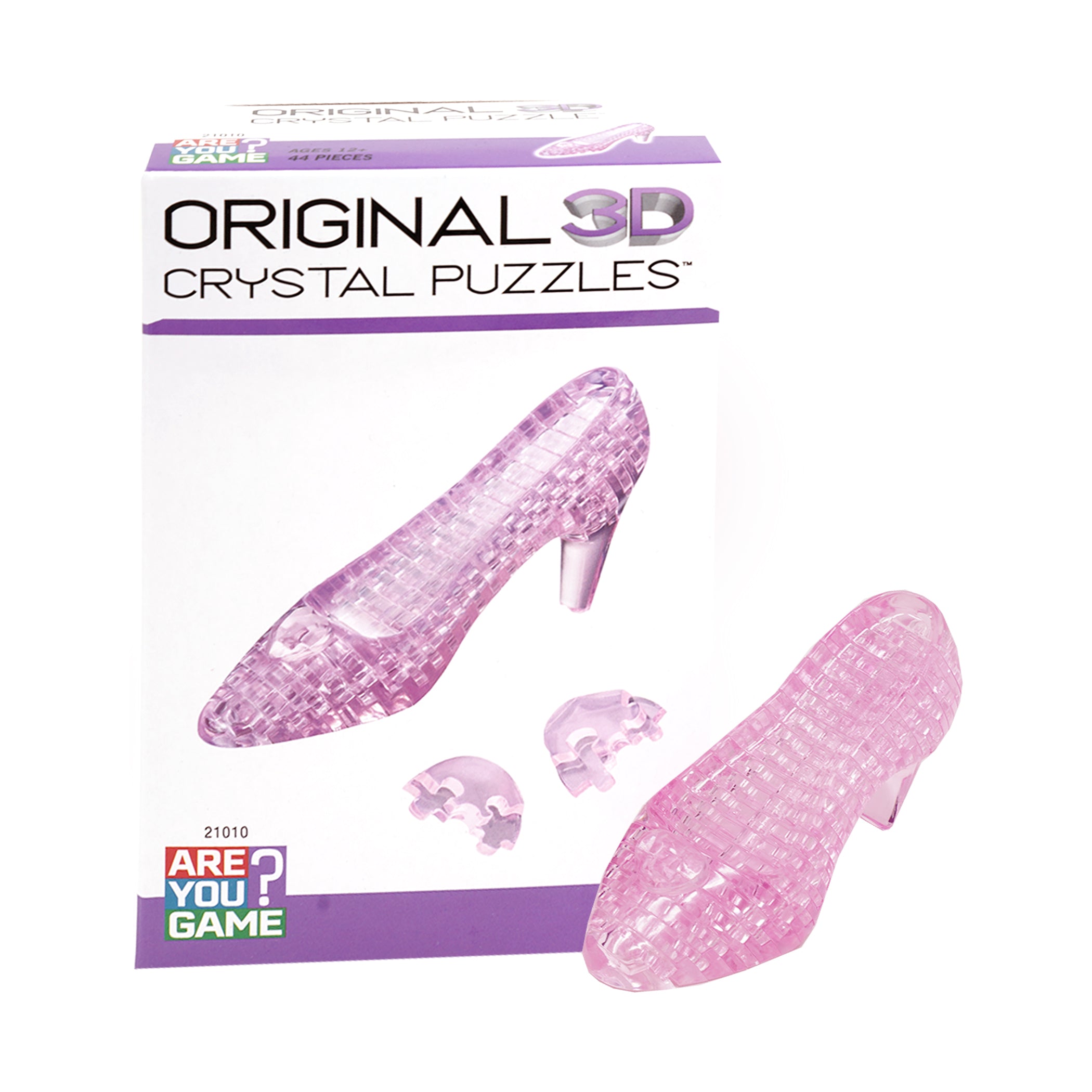 Enchanted Pink Crystal Slipper 3D Puzzle, 44 Pcs - Image 3