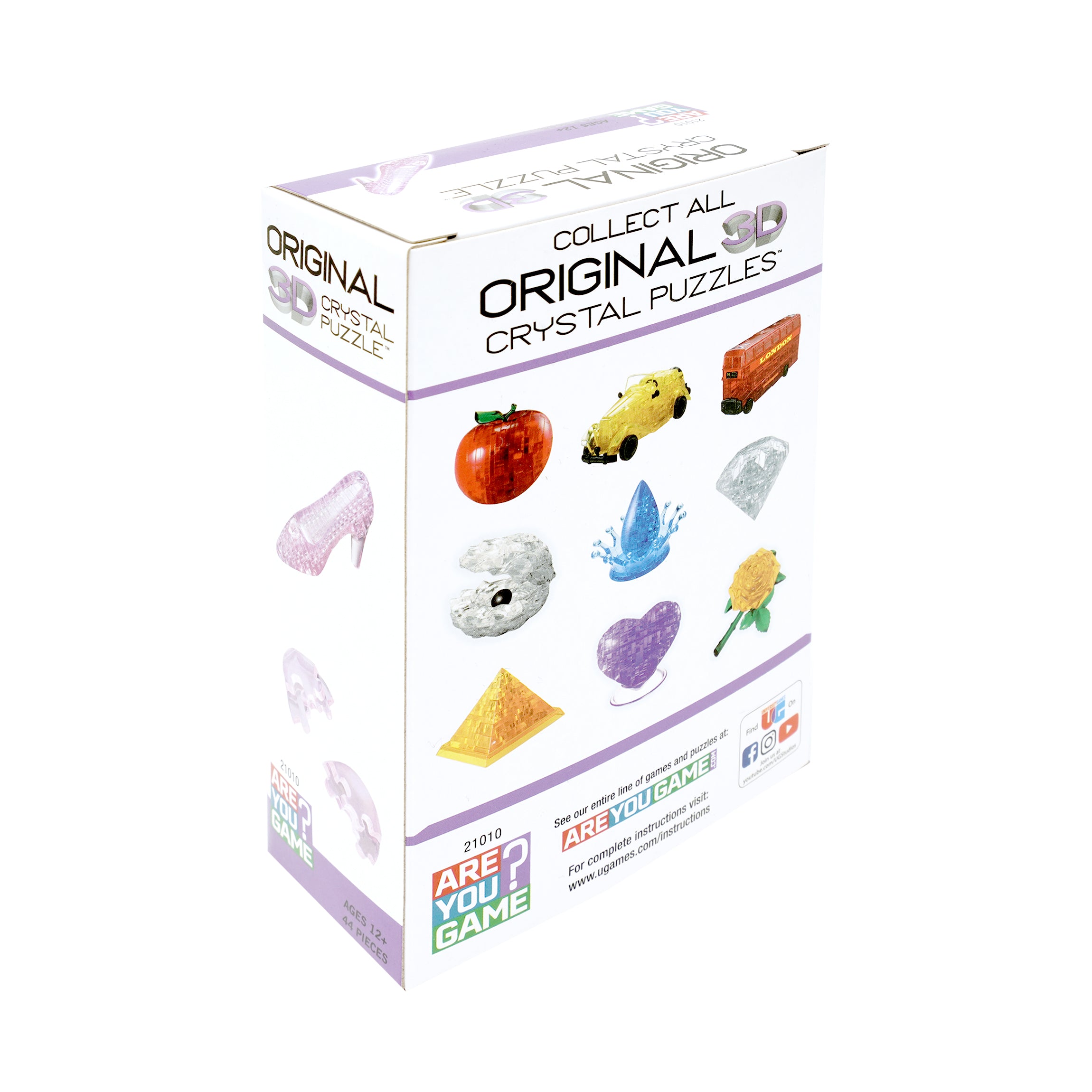 Enchanted Pink Crystal Slipper 3D Puzzle, 44 Pcs - Image 4