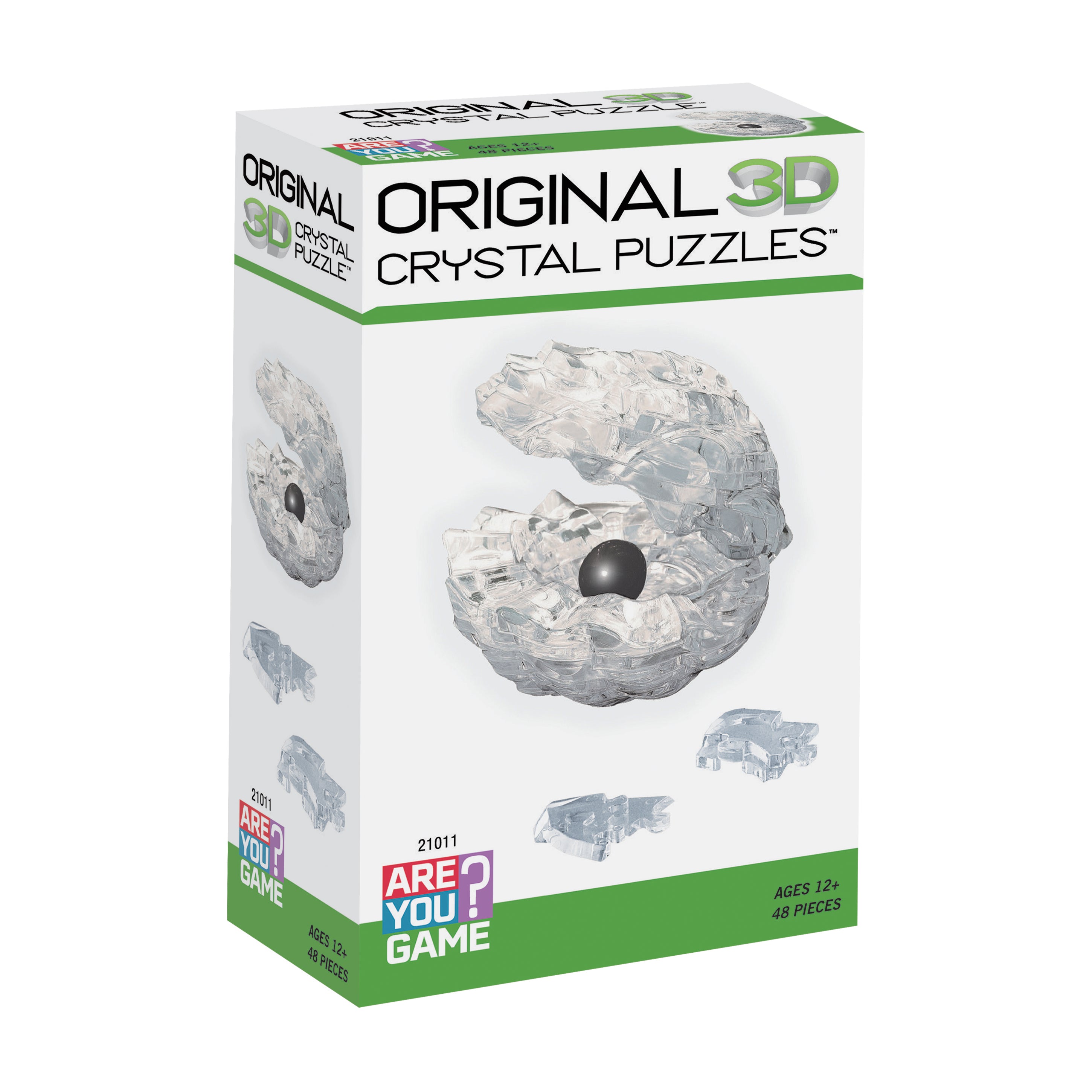 Pearlescent Wonder 3D Crystal Puzzle - Enigmatic Shell Design - Image 2