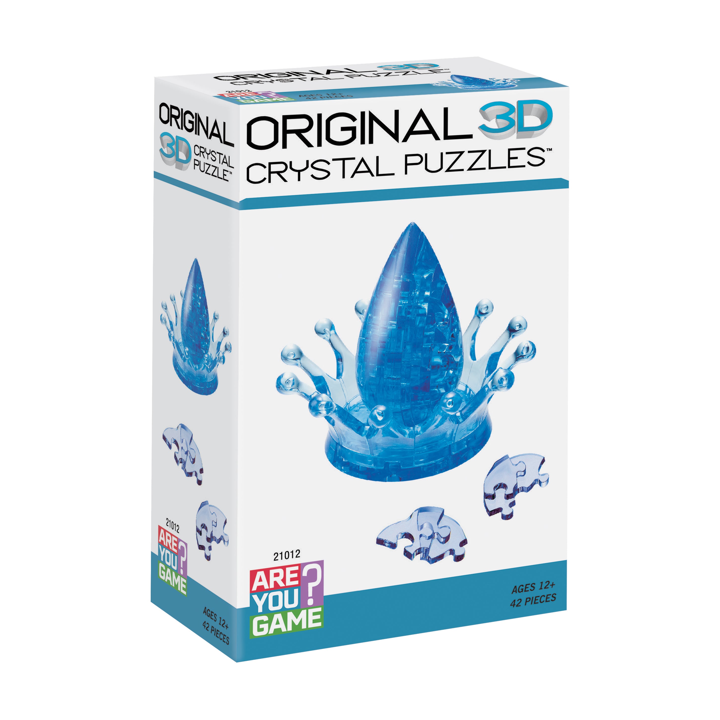 Alternative view of Aqua Gleam 3D Crystal Puzzle - Water Crown: 42 Pcs