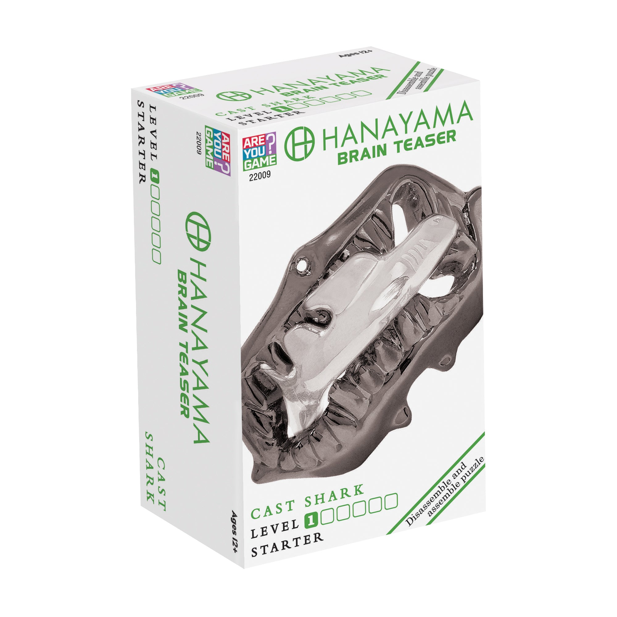 Hanayama Level 1 Cast Metal Shark Puzzle - Brain Teaser - Image 2