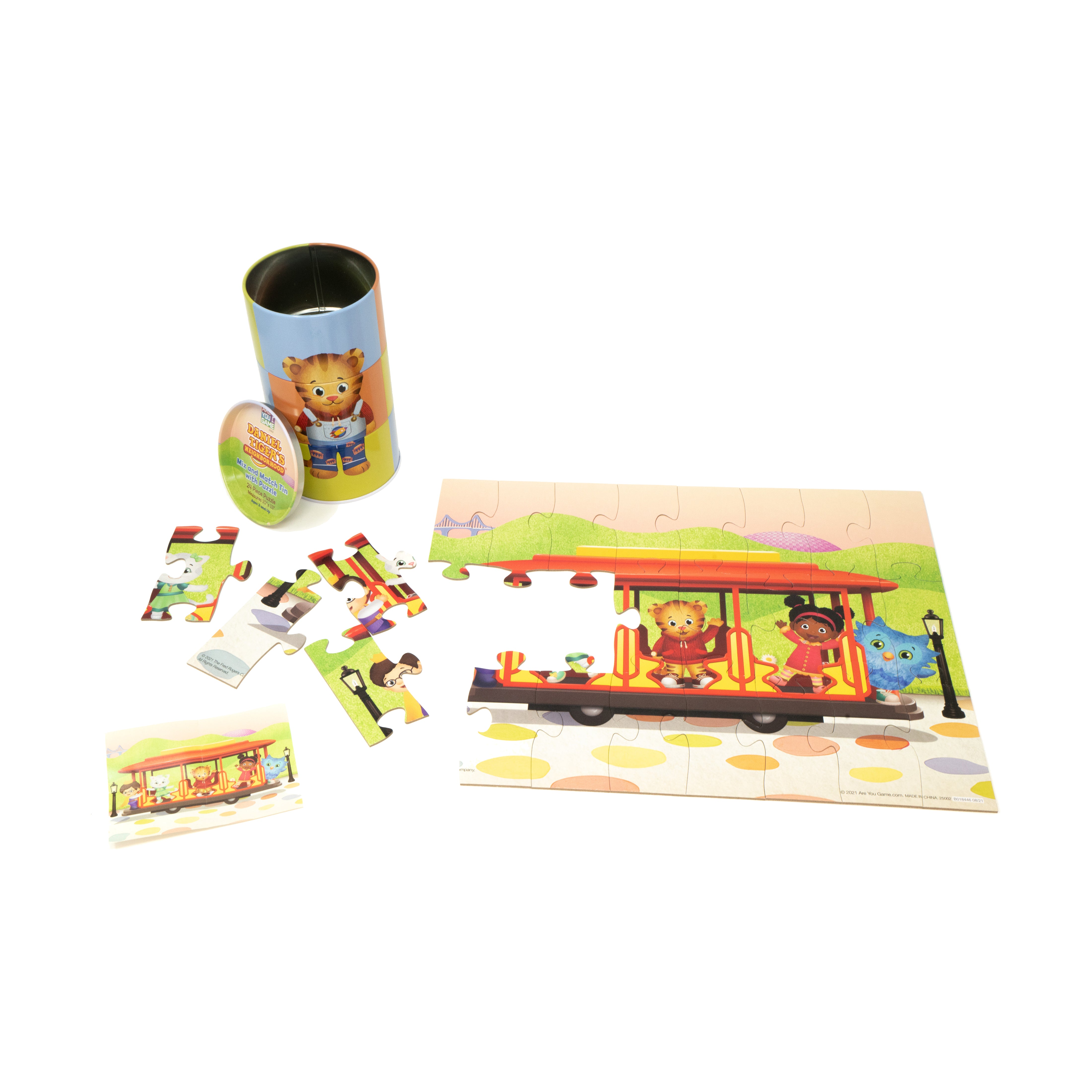 Alternative view of Daniel Tiger's Neighborhood 24 pc Mix and Match Tin Puzzle