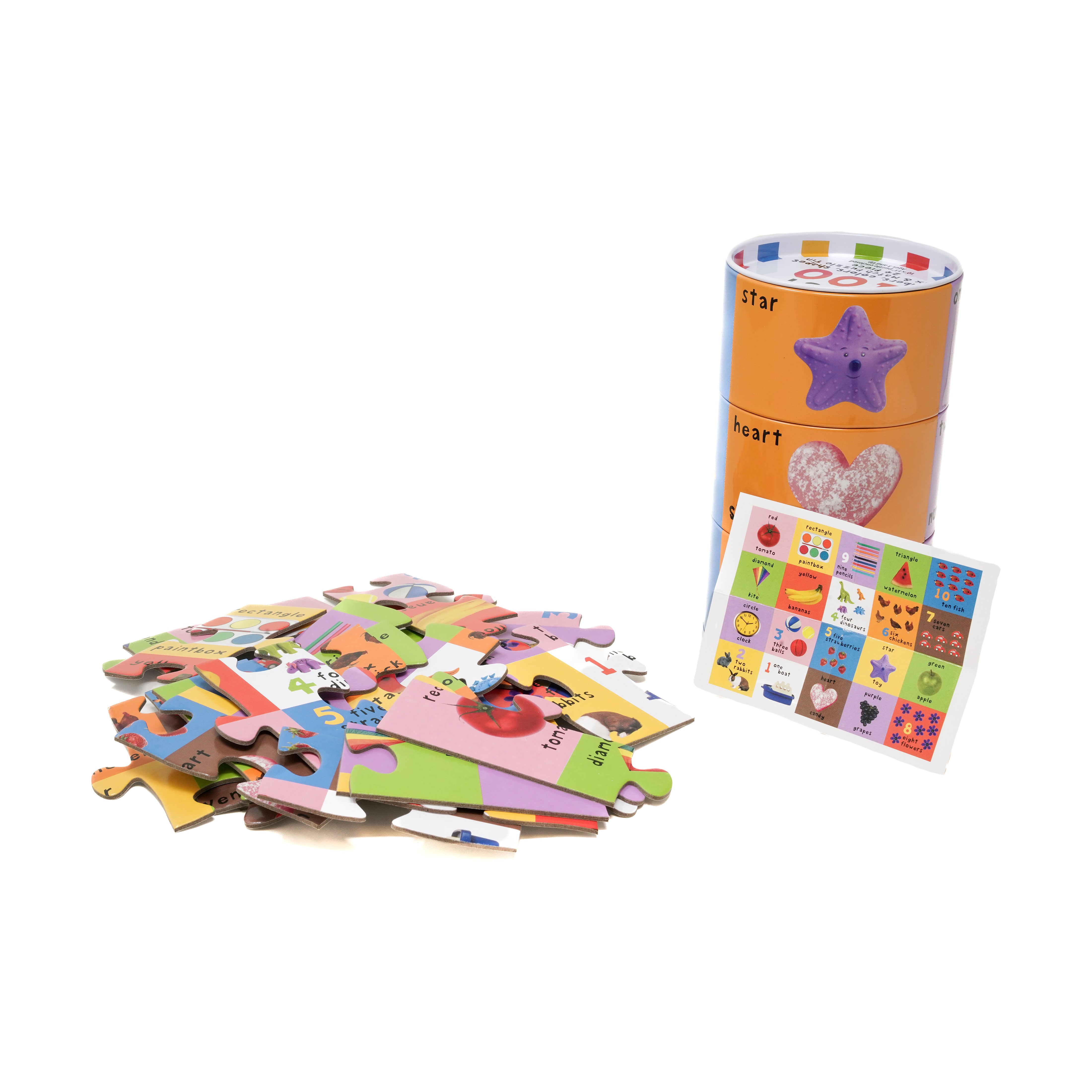 AreYouGame.com First 100 Puzzle Tin - Numbers, Colors, Shapes - 24 Pcs - Image 3