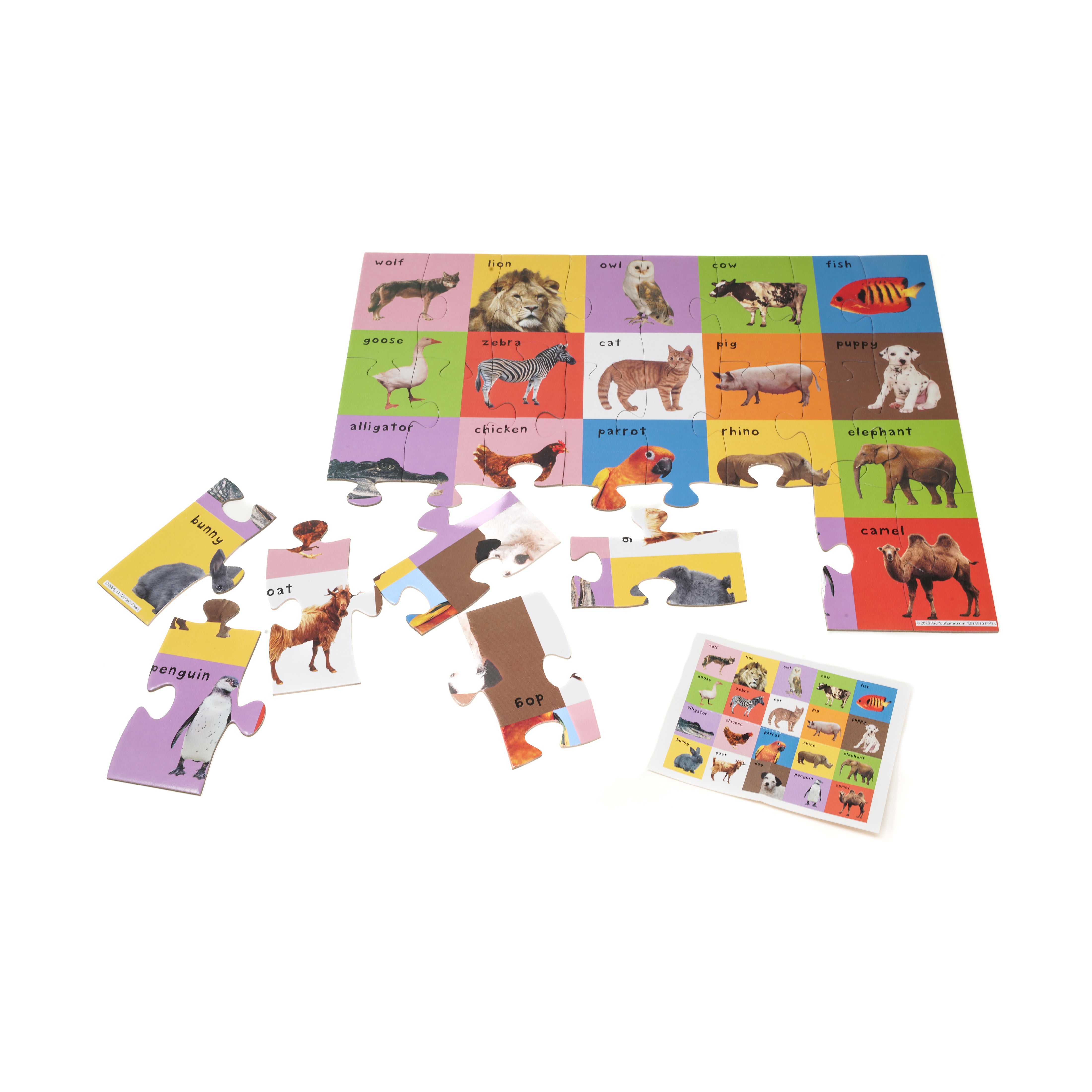 Priddy First 100 Animals 24 Pc Mix & Match Puzzle Tin - Image 4