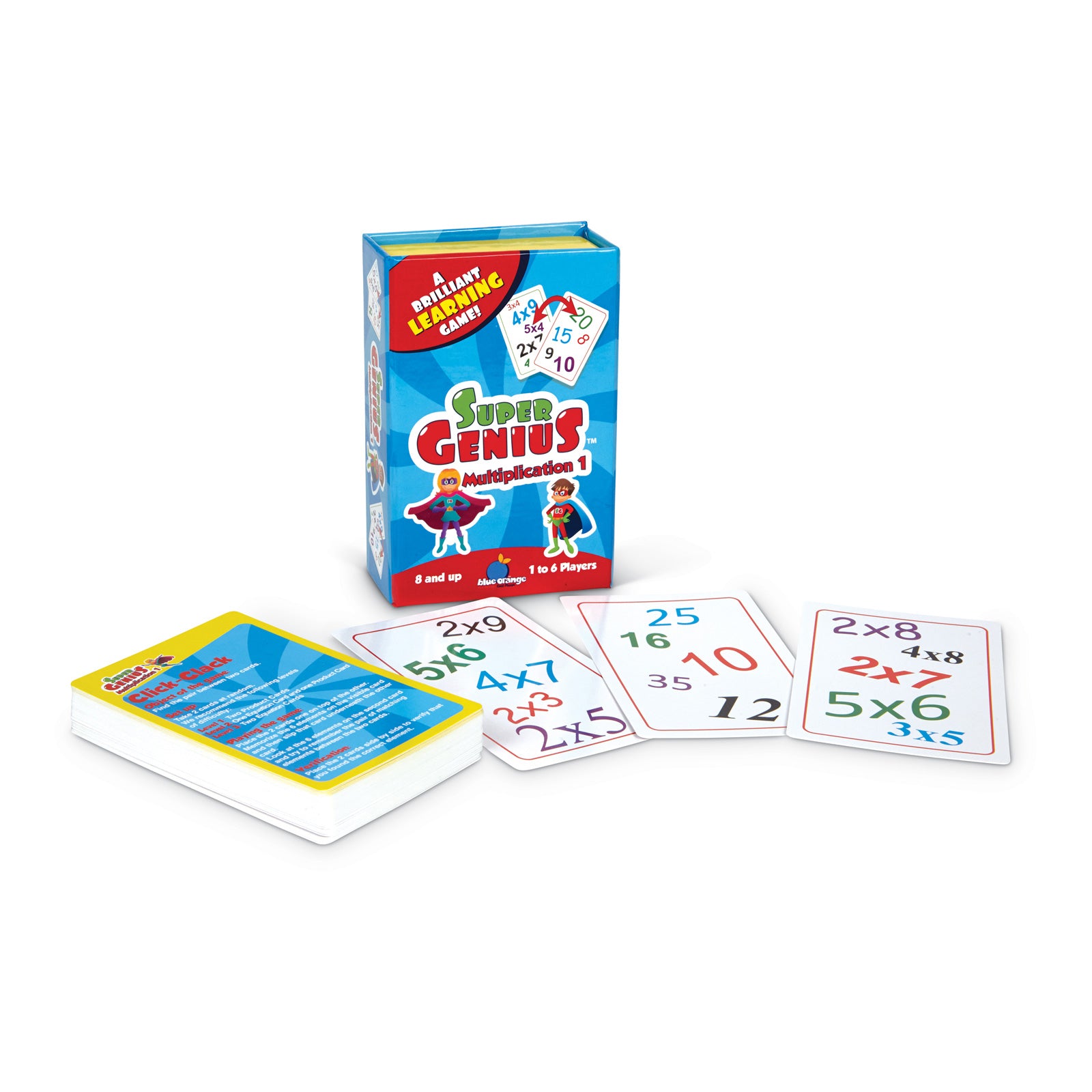 Alternative view of Super Genius Multiplication 1 - Educational Math Matching Game