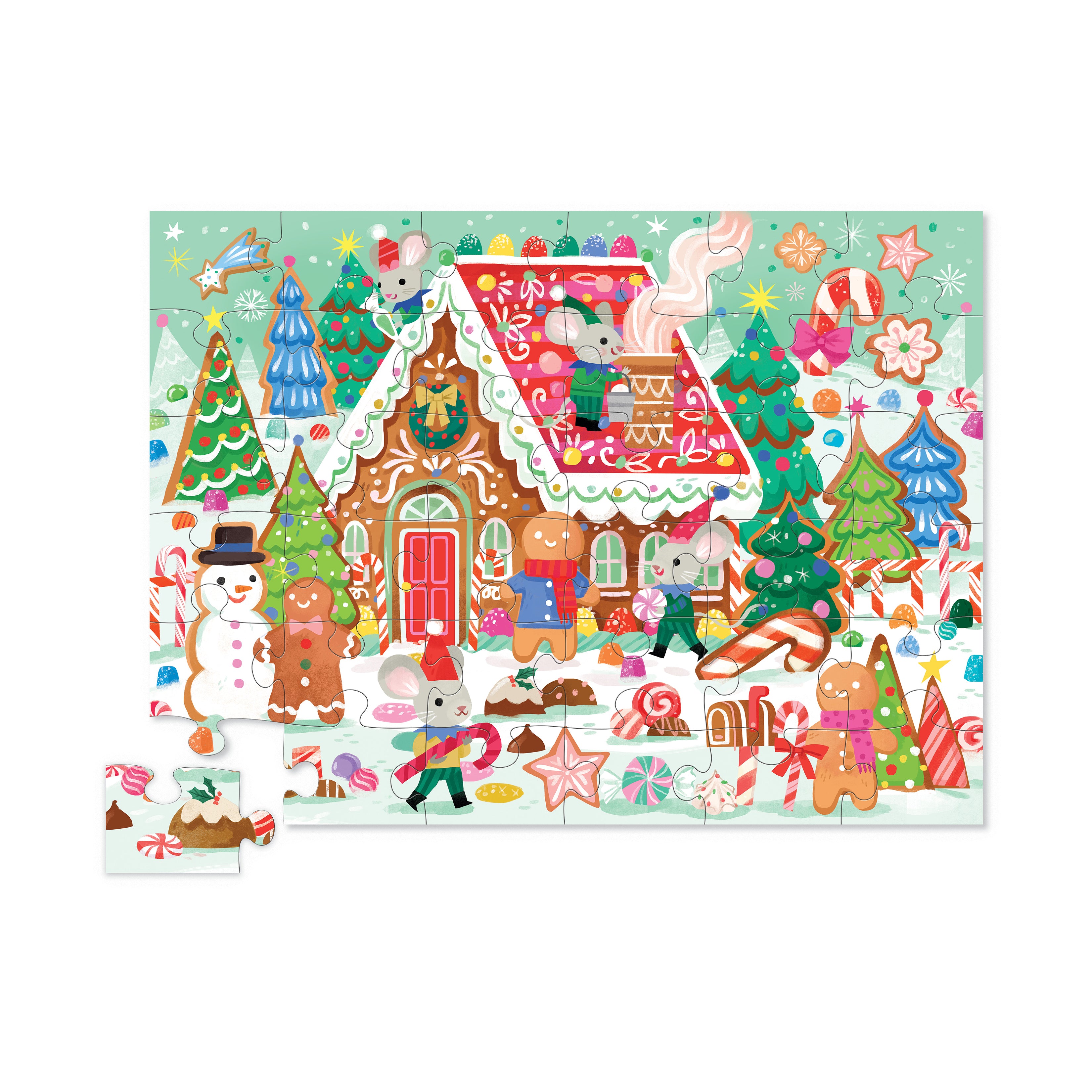 Alternative view of Crocodile Creek Gingerbread House 36-Piece Floor Puzzle