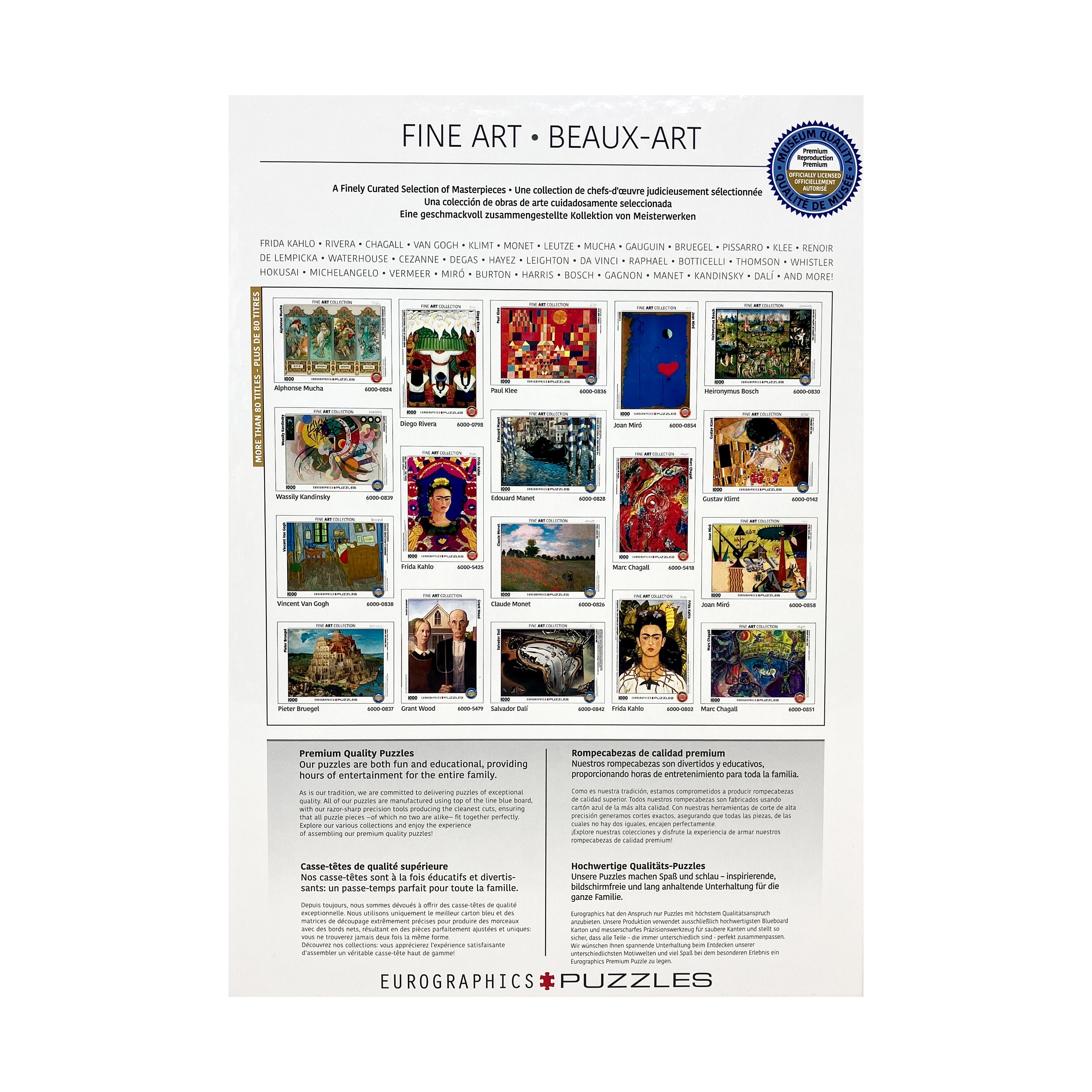 Gustav Klimt The Kiss Jigsaw Puzzle - 1000 pc - Image 3