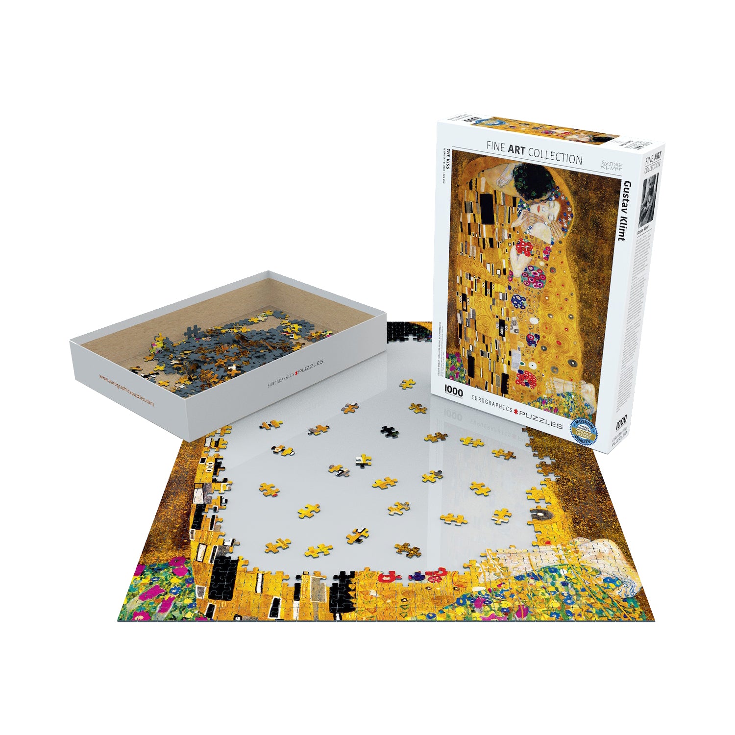 Gustav Klimt The Kiss Jigsaw Puzzle - 1000 pc - Image 5