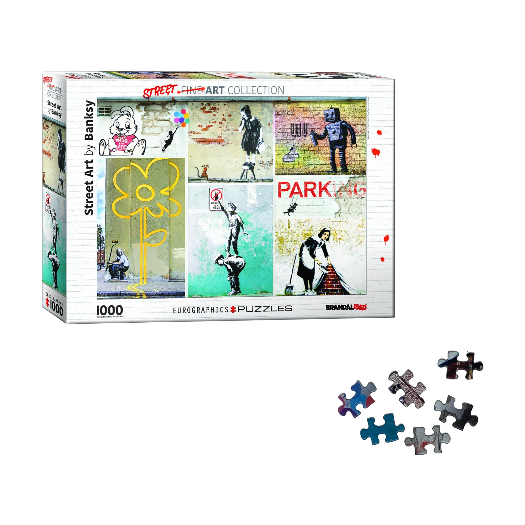 Eurographics Street Art by Banksy Jigsaw Puzzle - 1000 pc - Image 4