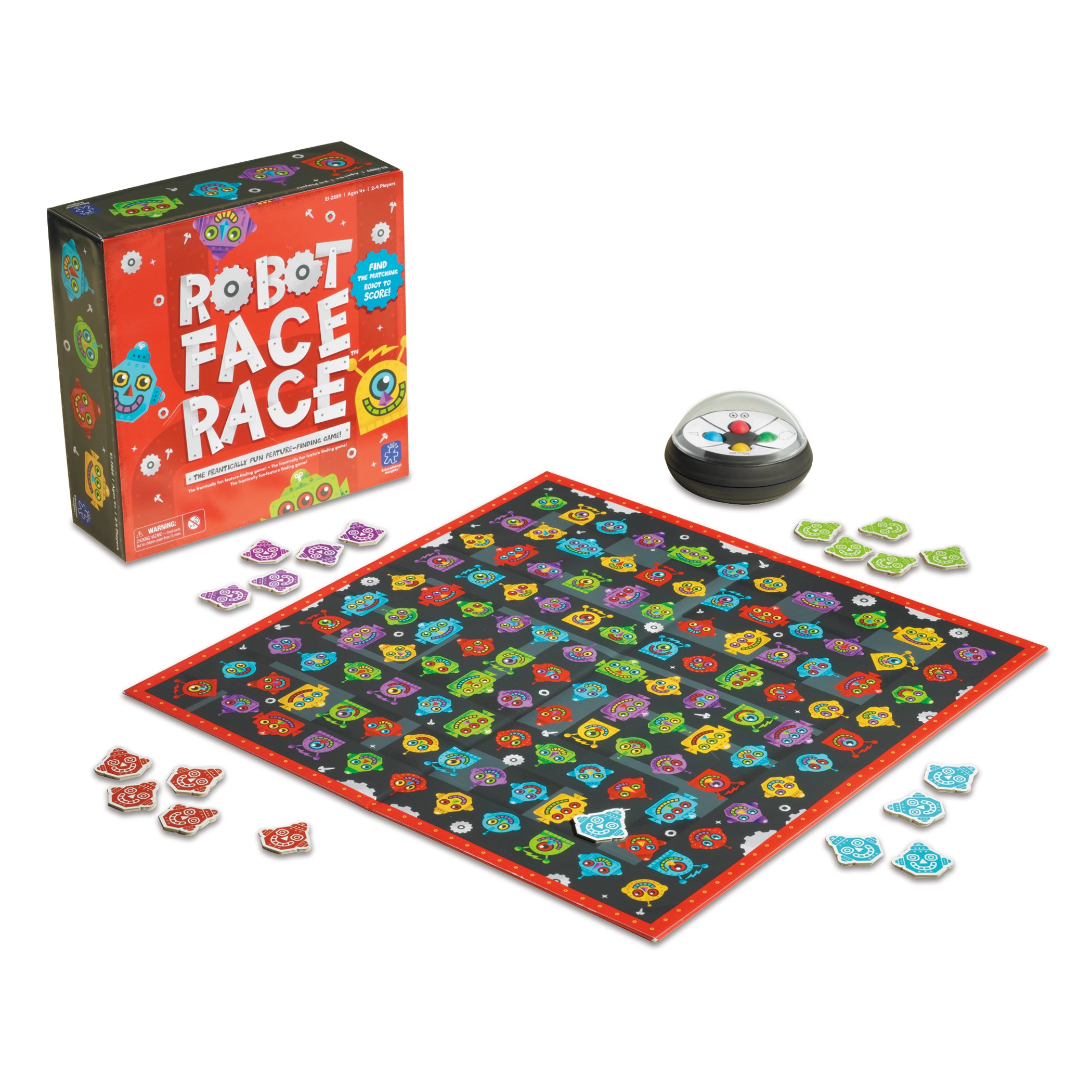 Robot Face Race Game: Color Matching Family Board Game - Image 4